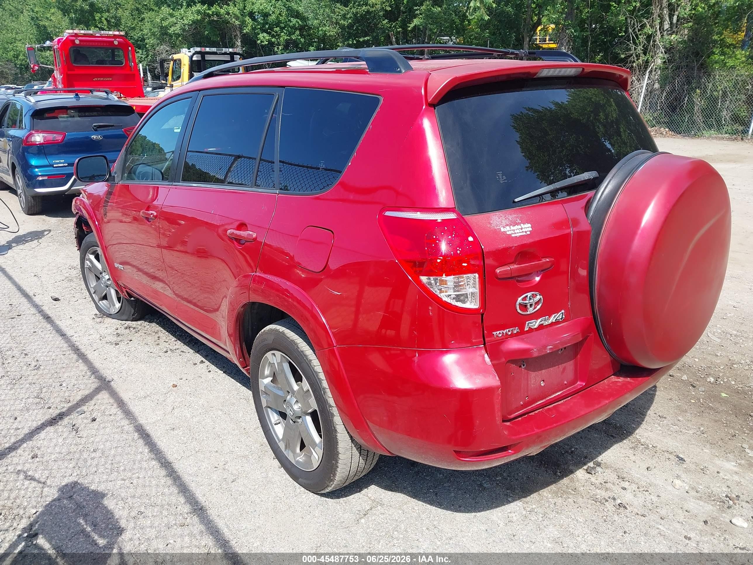 2008 Toyota Rav4 Sport V6 Red vin: JTMBK32V986028448