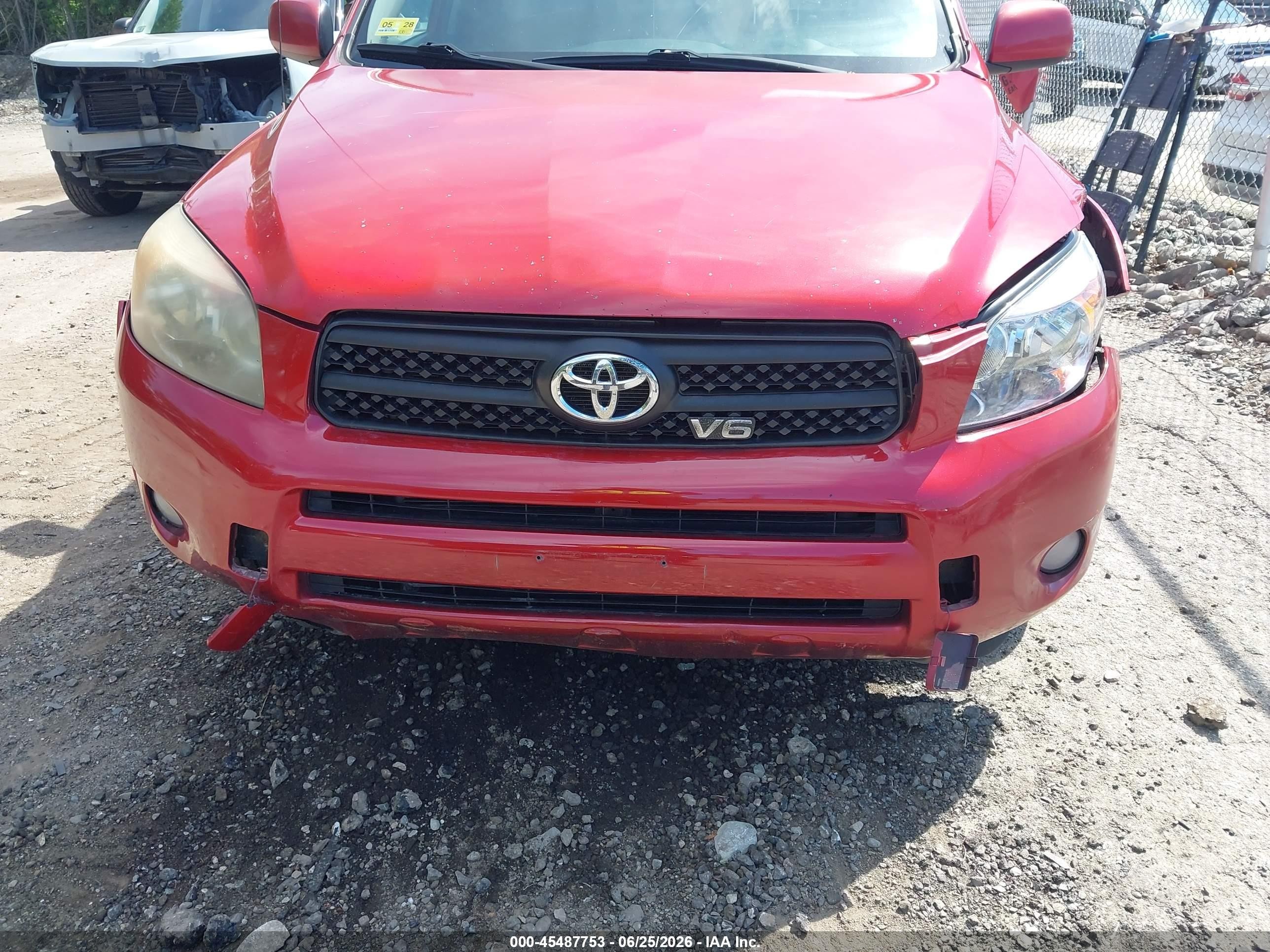 2008 Toyota Rav4 Sport V6 Red vin: JTMBK32V986028448