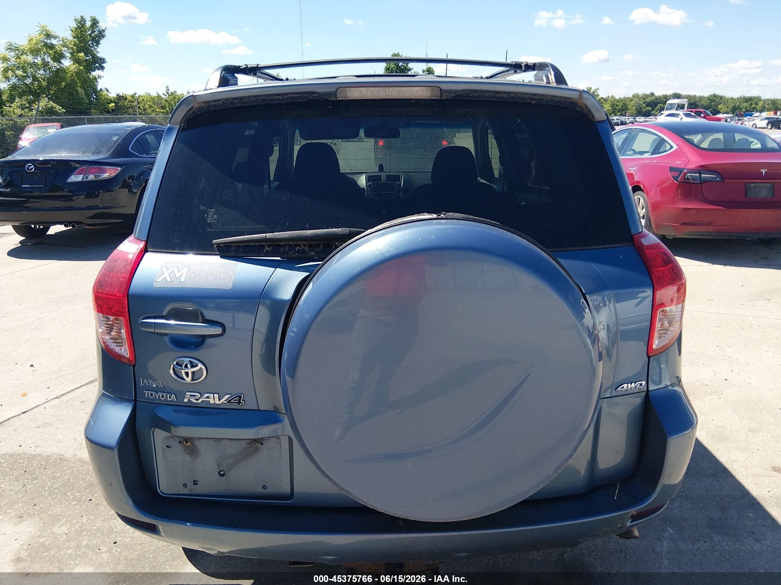 2008 Toyota Rav4 Sport V6 Blue vin: JTMBK32VX86034727