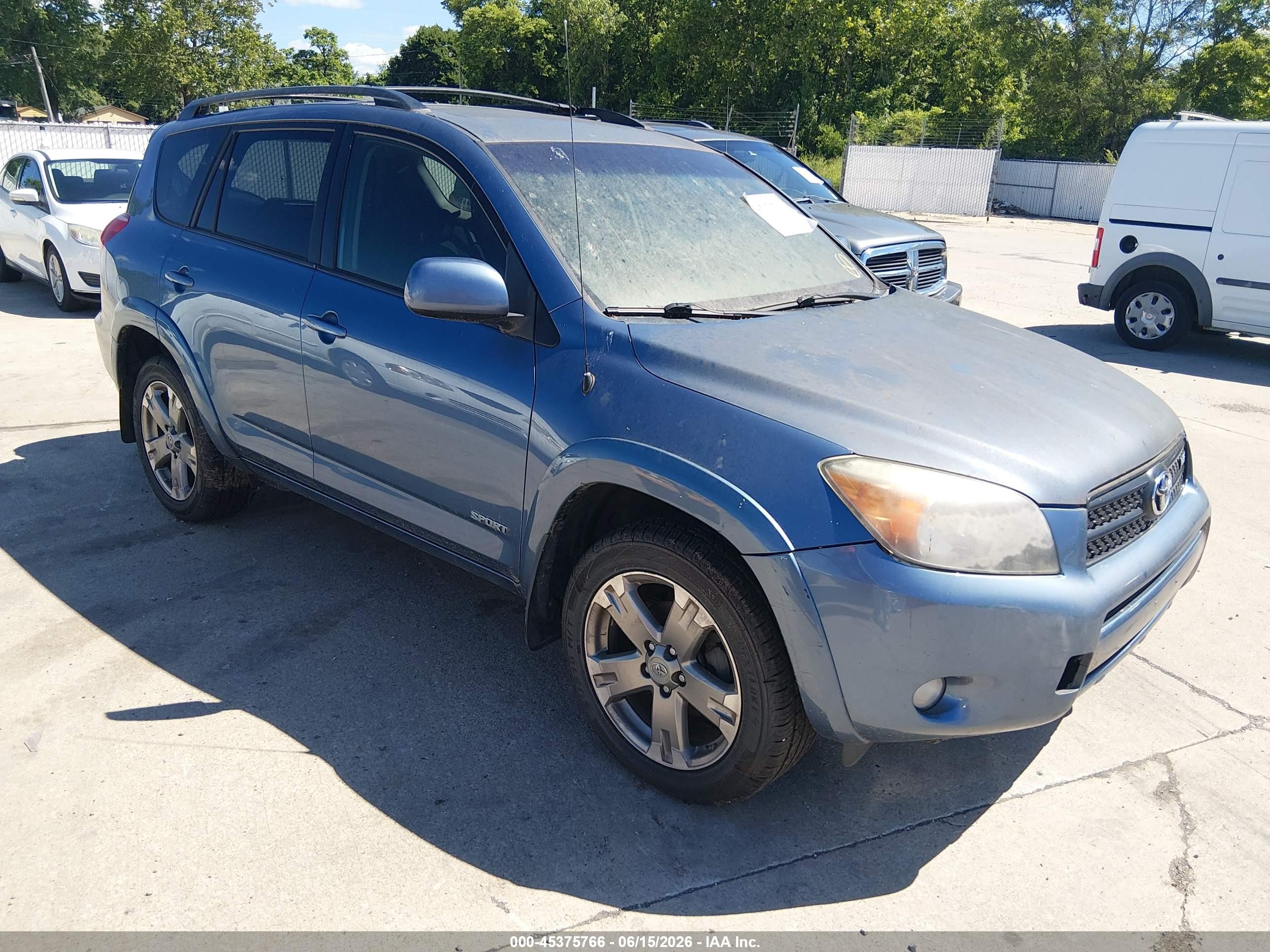 2008 Toyota Rav4 Sport V6 Blue vin: JTMBK32VX86034727