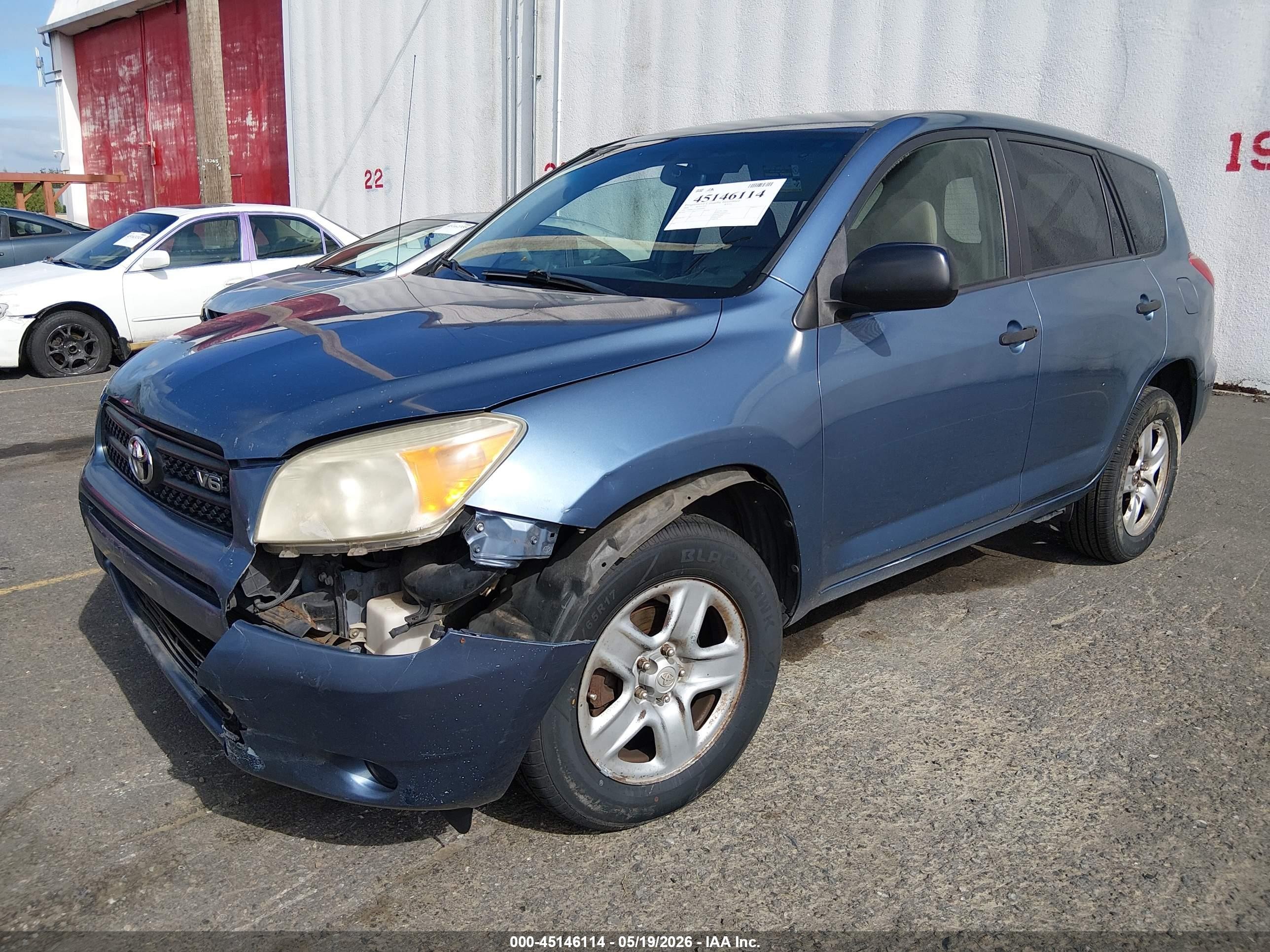 2008 Toyota Rav4 Base V6 Light Blue vin: JTMBK33V185060699