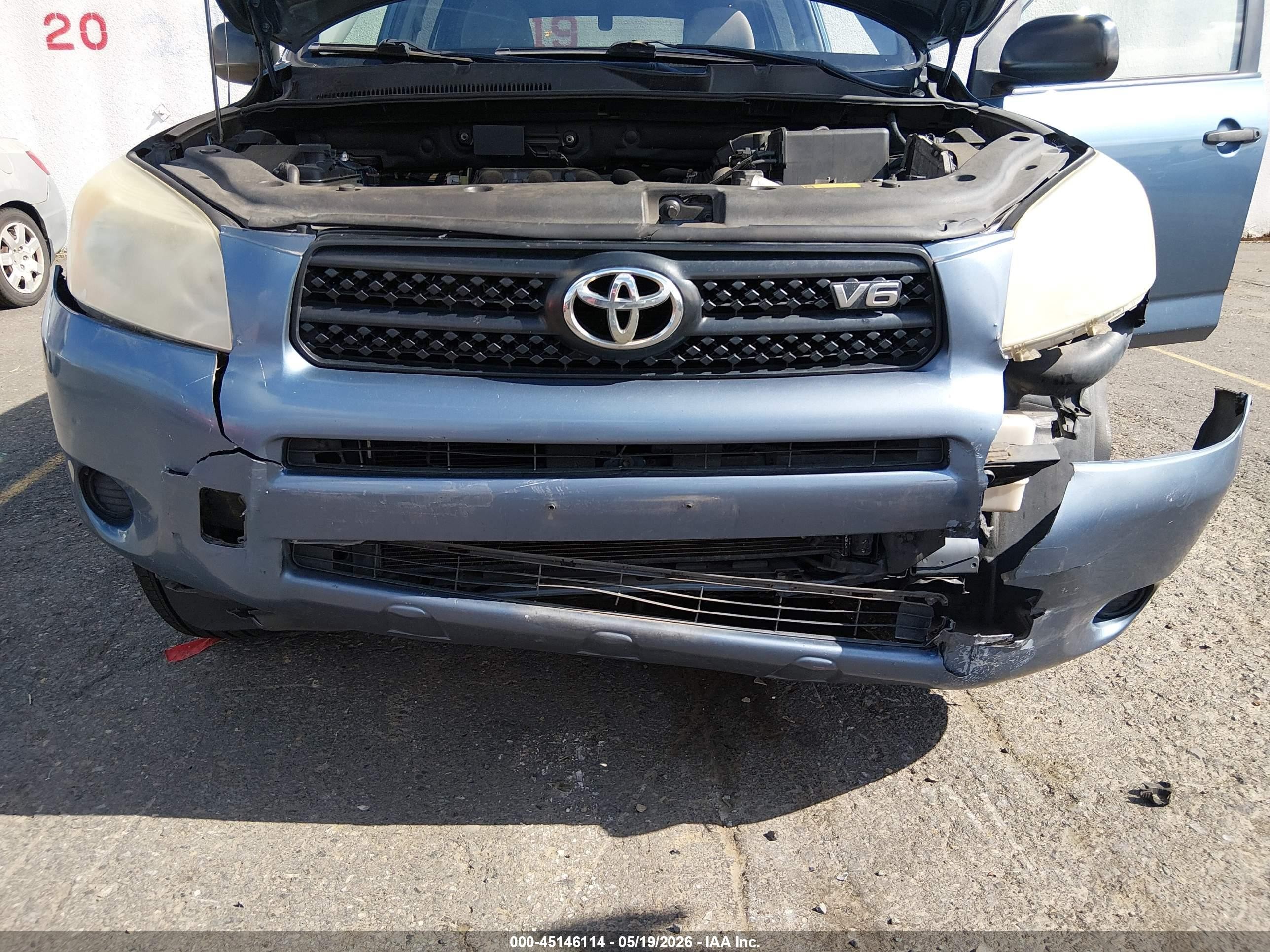 2008 Toyota Rav4 Base V6 Light Blue vin: JTMBK33V185060699