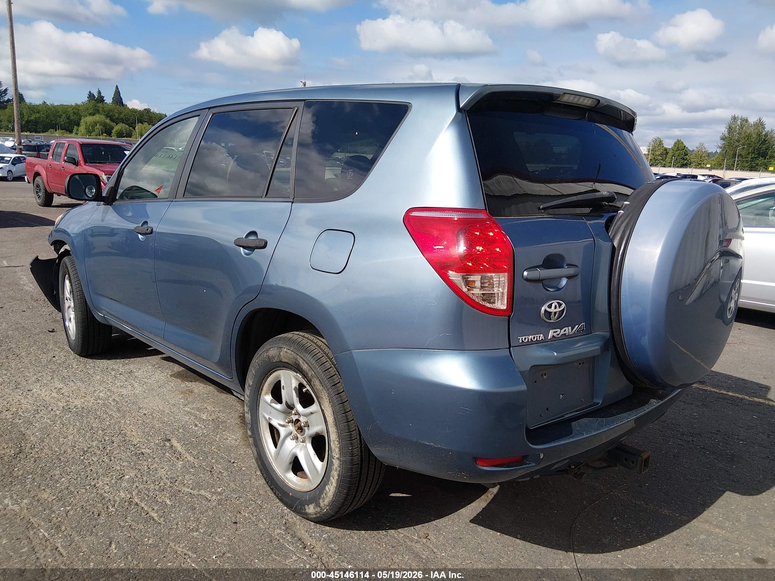 2008 Toyota Rav4 Base V6 Light Blue vin: JTMBK33V185060699