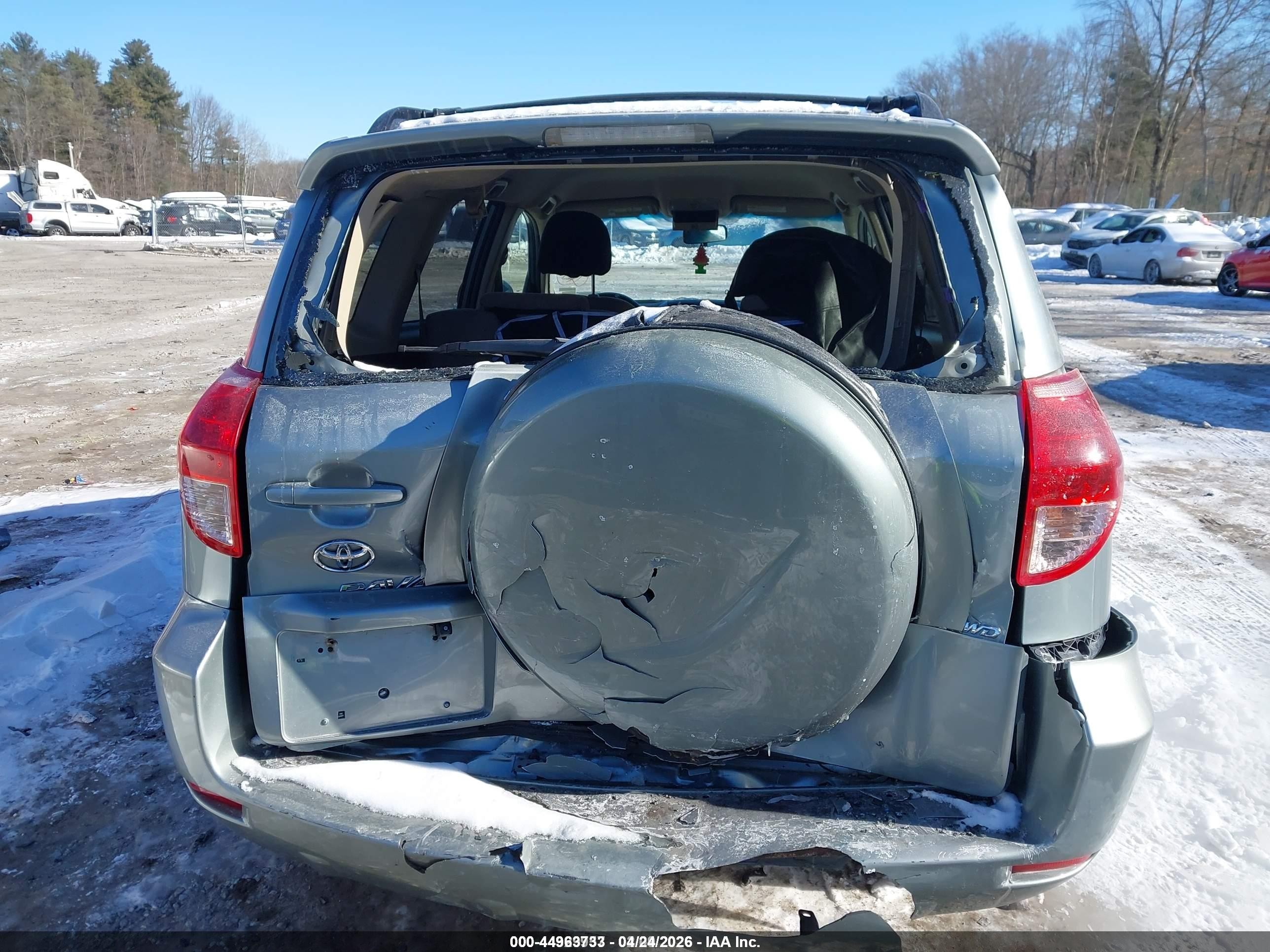 2008 Toyota Rav4 Base V6 Green vin: JTMBK33V185064459