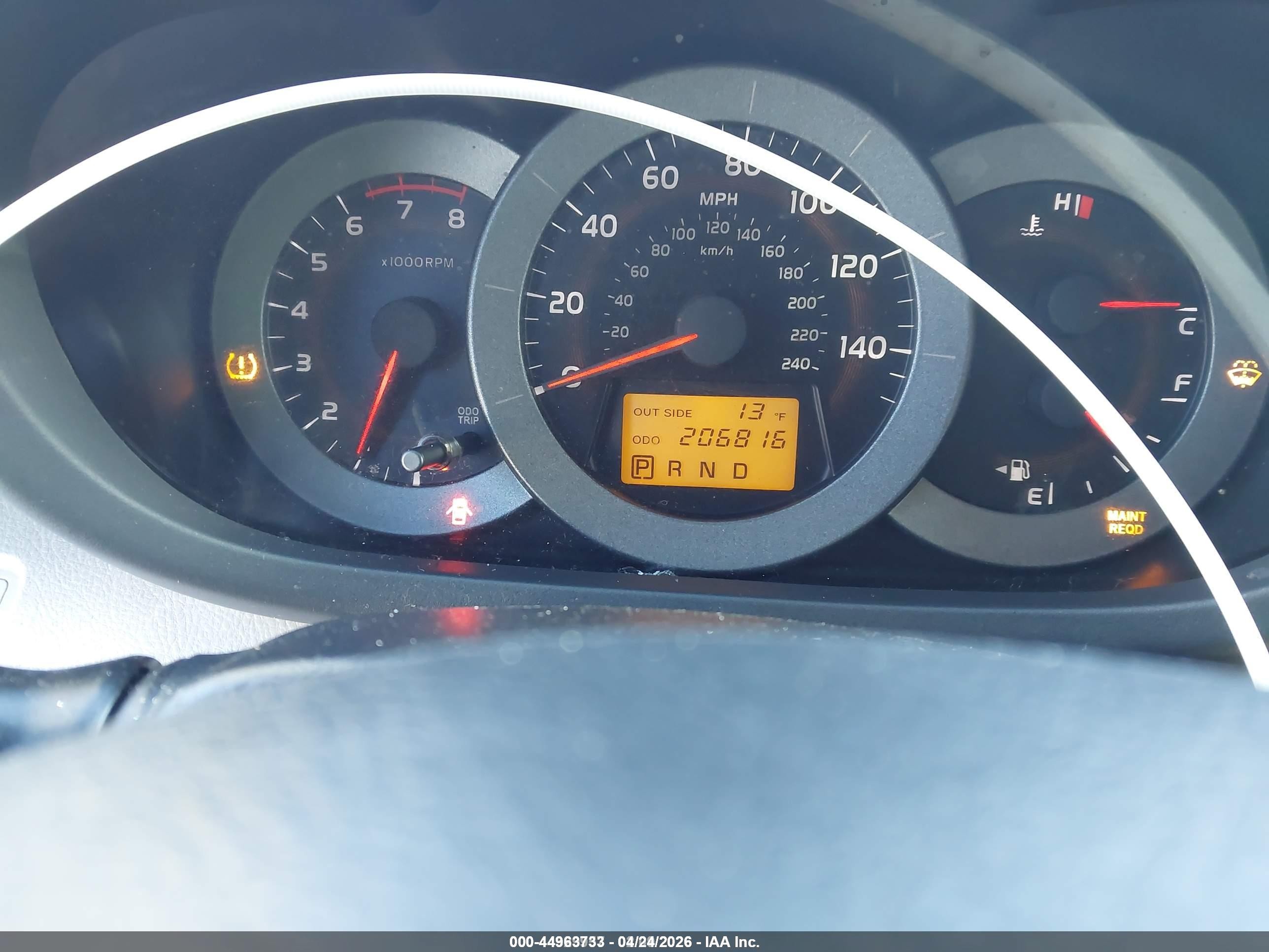 2008 Toyota Rav4 Base V6 Green vin: JTMBK33V185064459