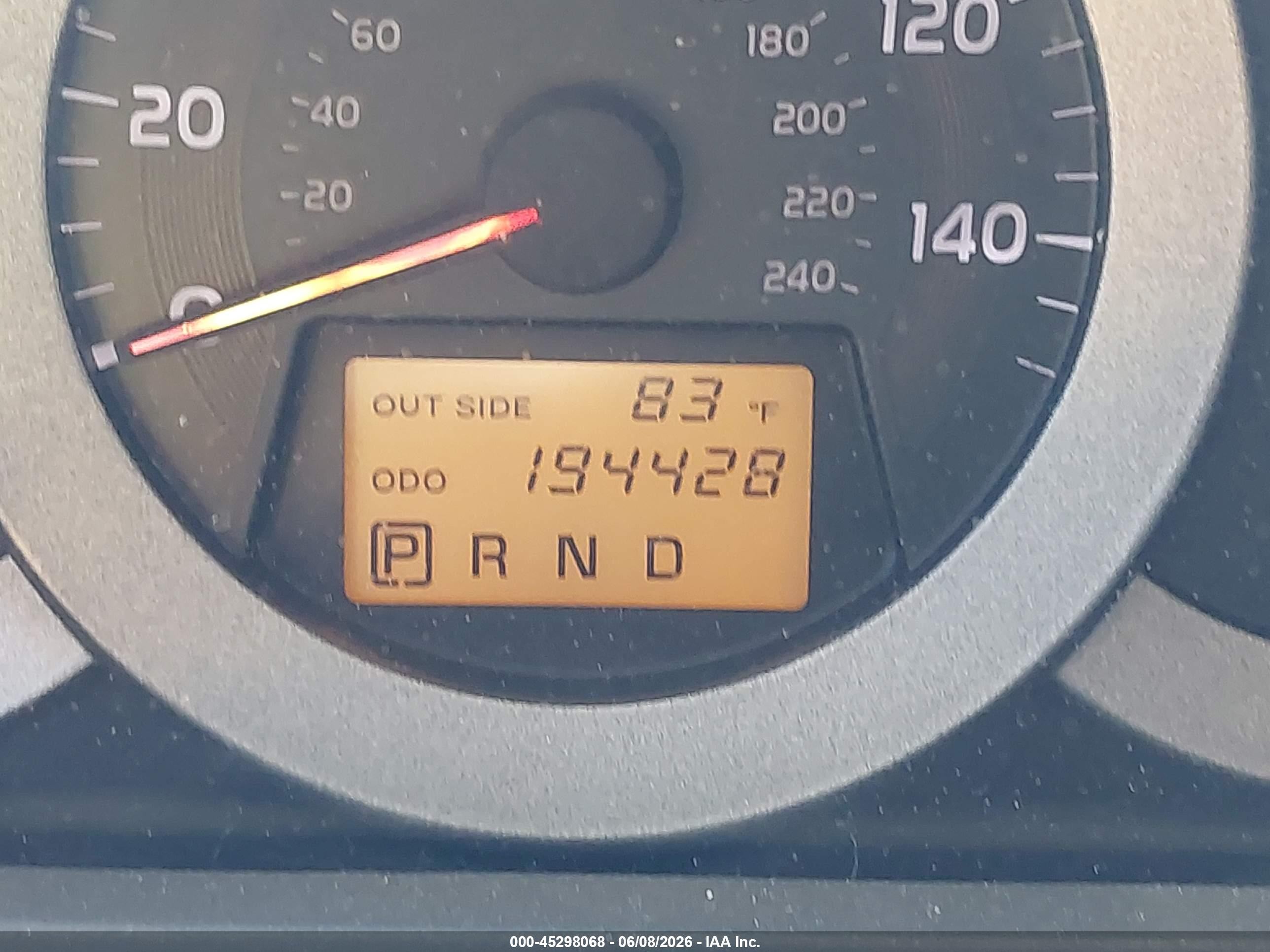 2008 Toyota Rav4 Base V6 Red vin: JTMBK33V186031424