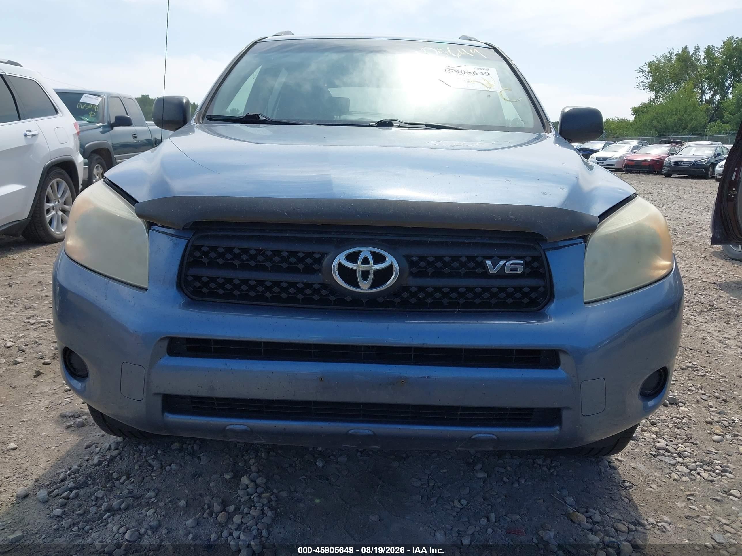 2008 Toyota Rav4 Base V6 Blue vin: JTMBK33V186042763