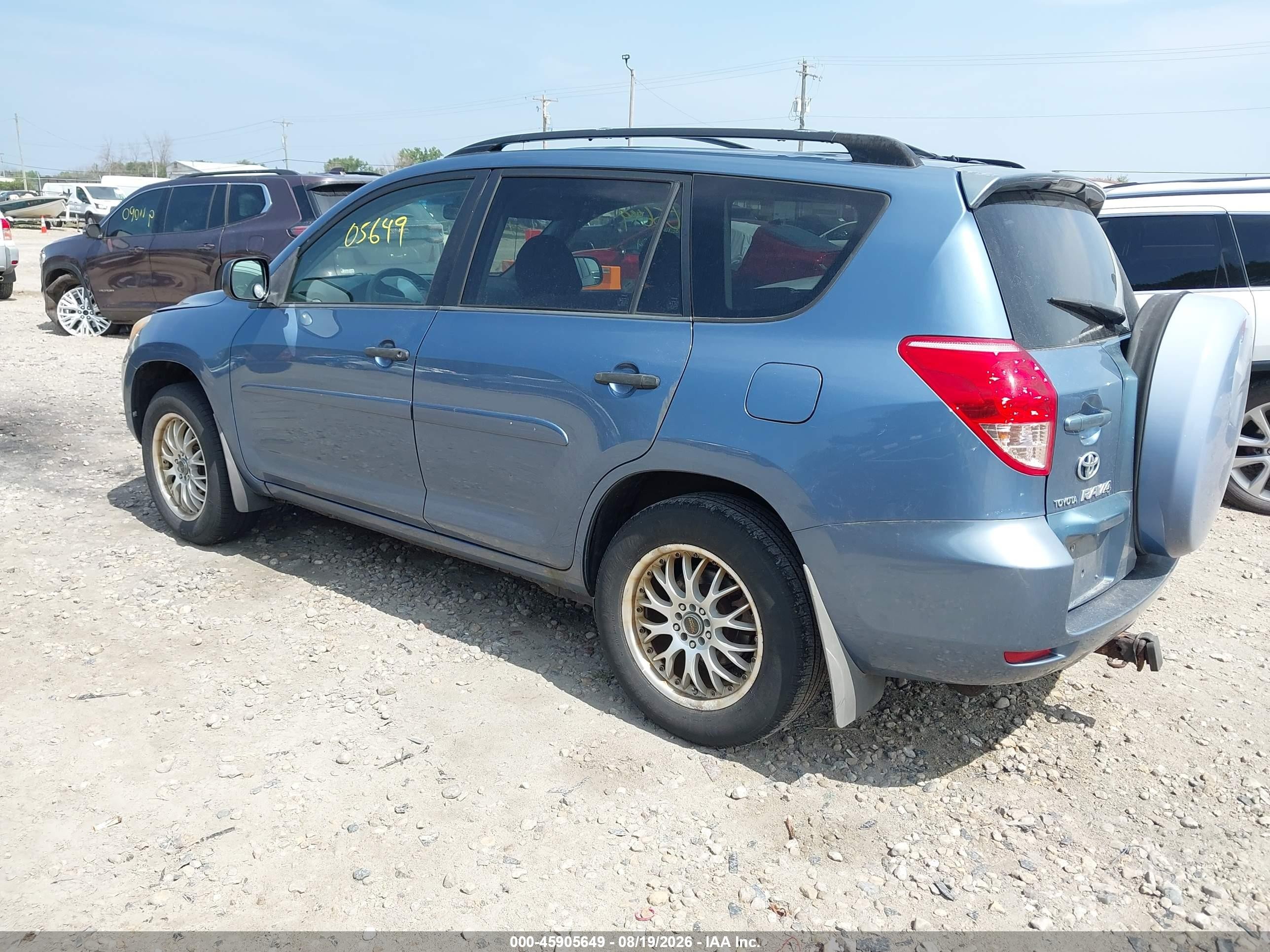 2008 Toyota Rav4 Base V6 Blue vin: JTMBK33V186042763