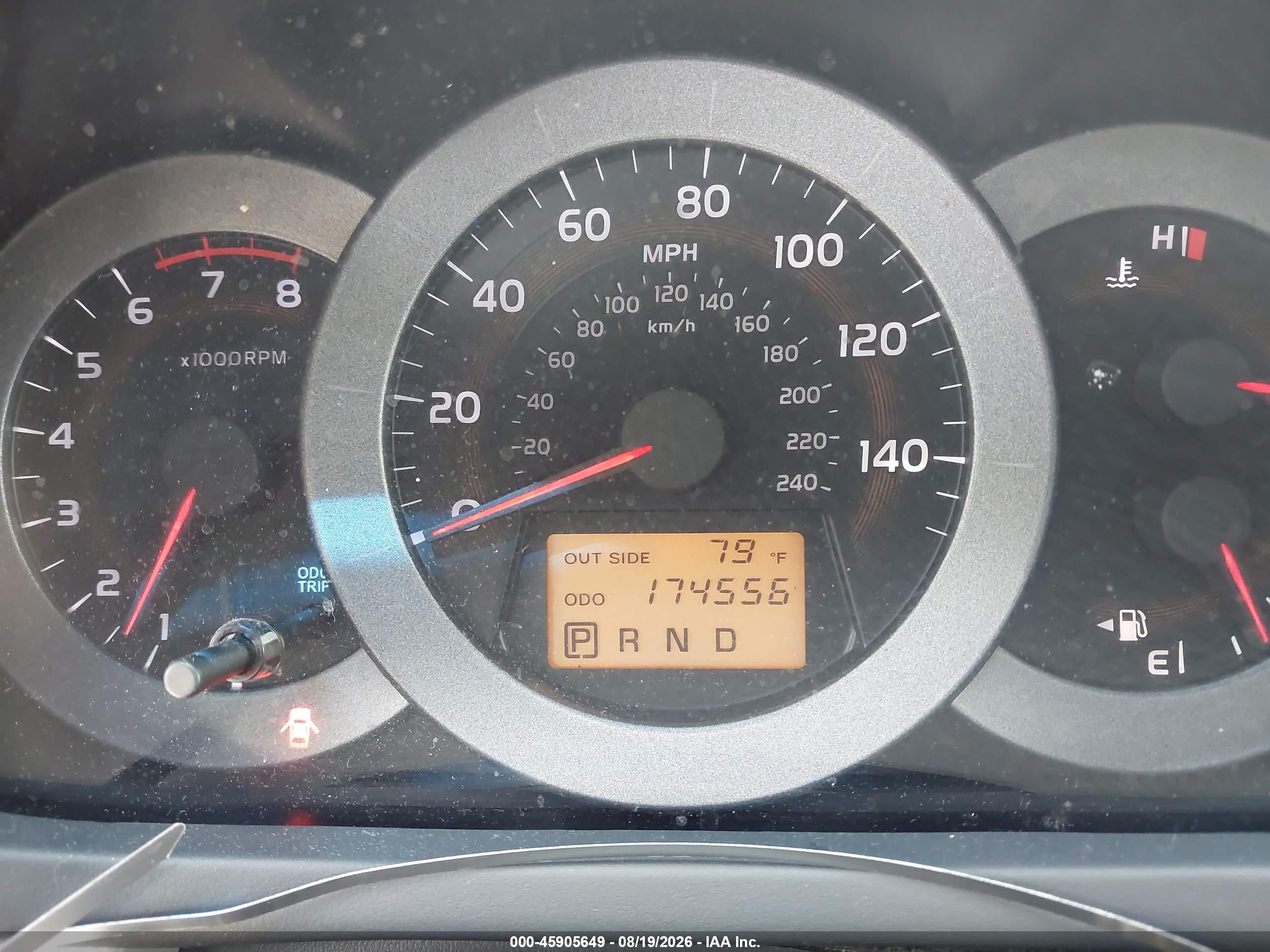 2008 Toyota Rav4 Base V6 Blue vin: JTMBK33V186042763