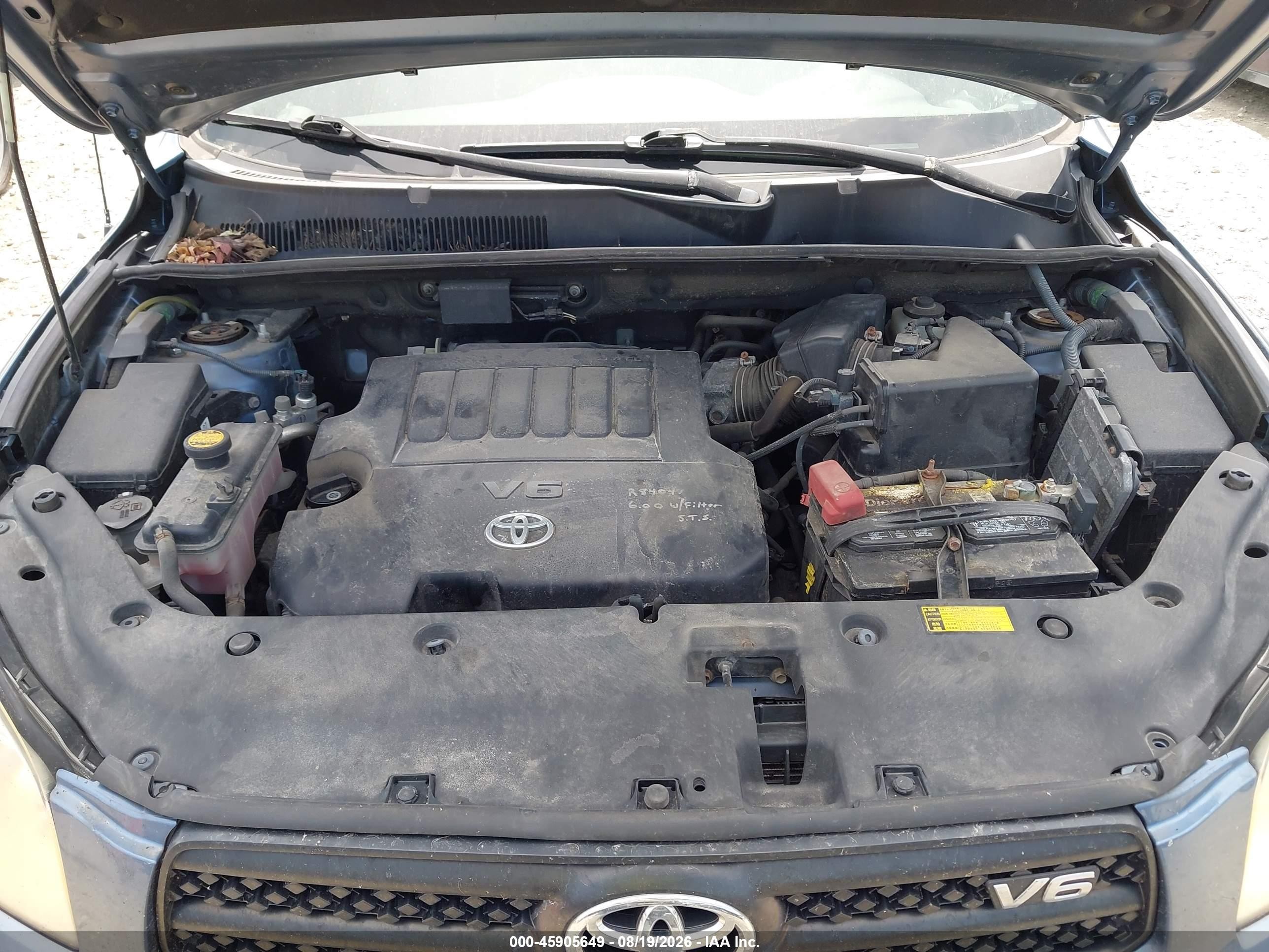 2008 Toyota Rav4 Base V6 Blue vin: JTMBK33V186042763