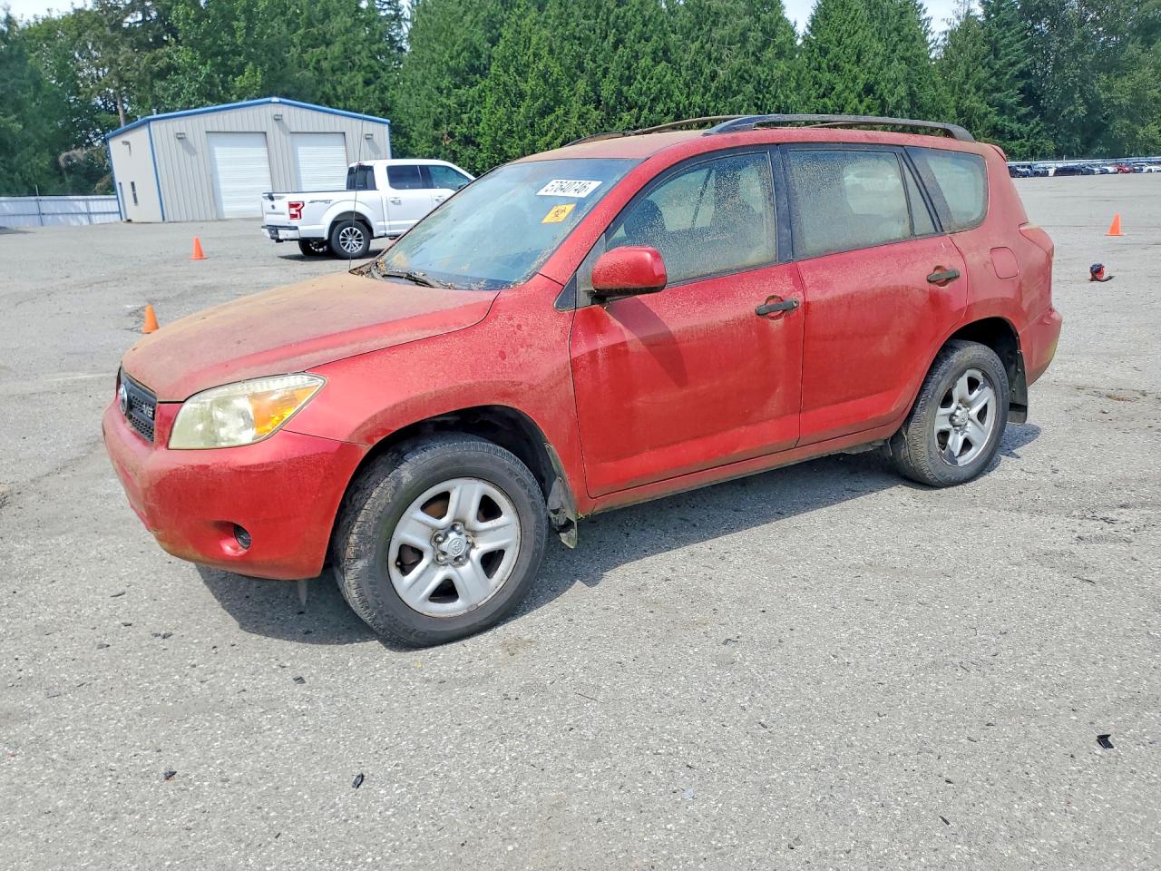 2007 Toyota Rav4 Base Red vin: JTMBK33V275031095