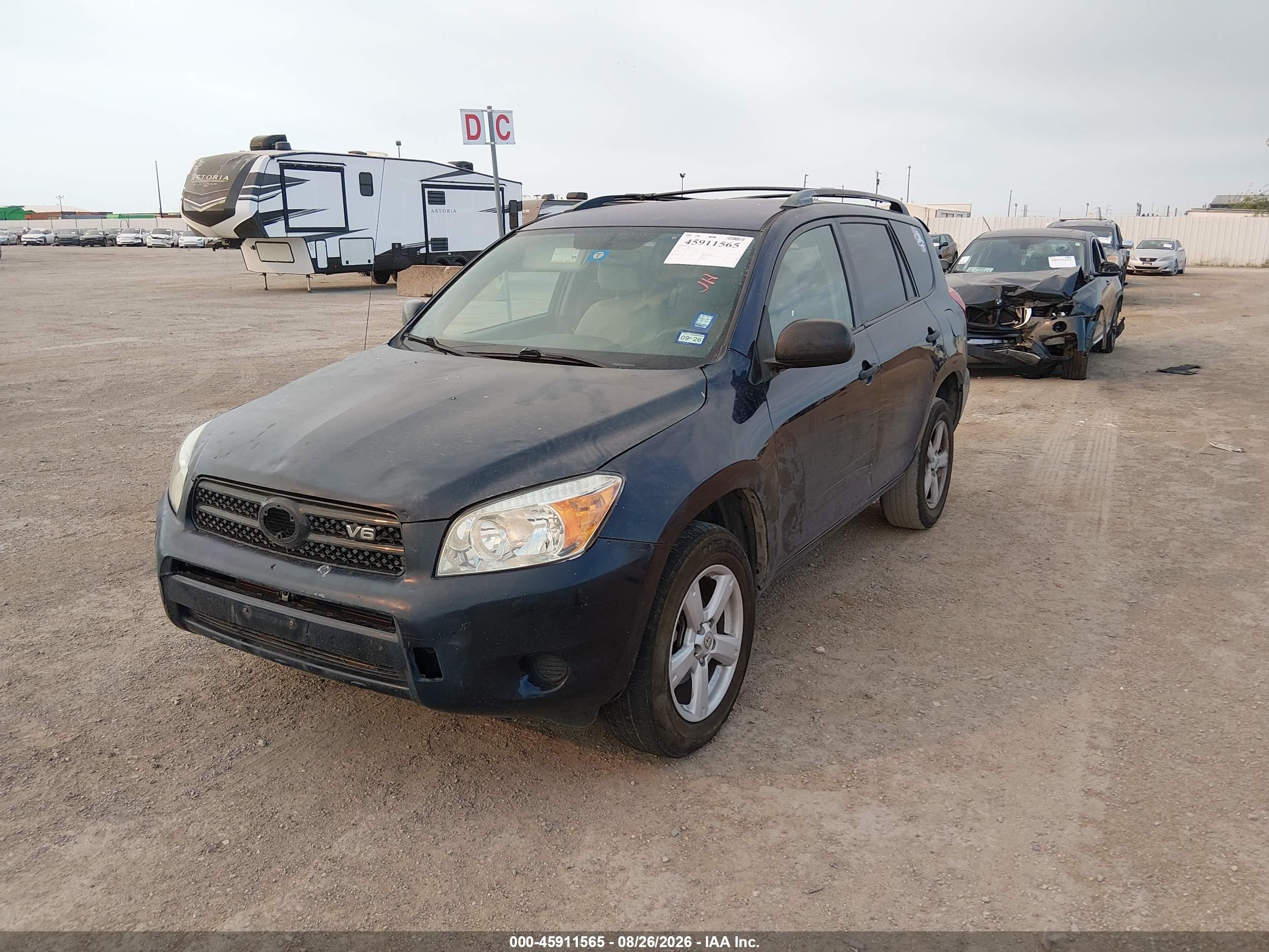 2007 Toyota Rav4 Base V6 (a5) Navy vin: JTMBK33V276022133