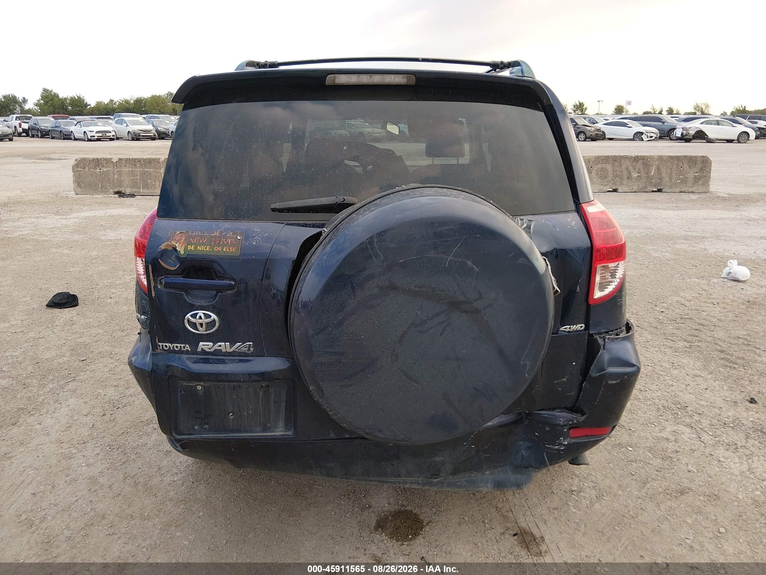 2007 Toyota Rav4 Base V6 (a5) Navy vin: JTMBK33V276022133