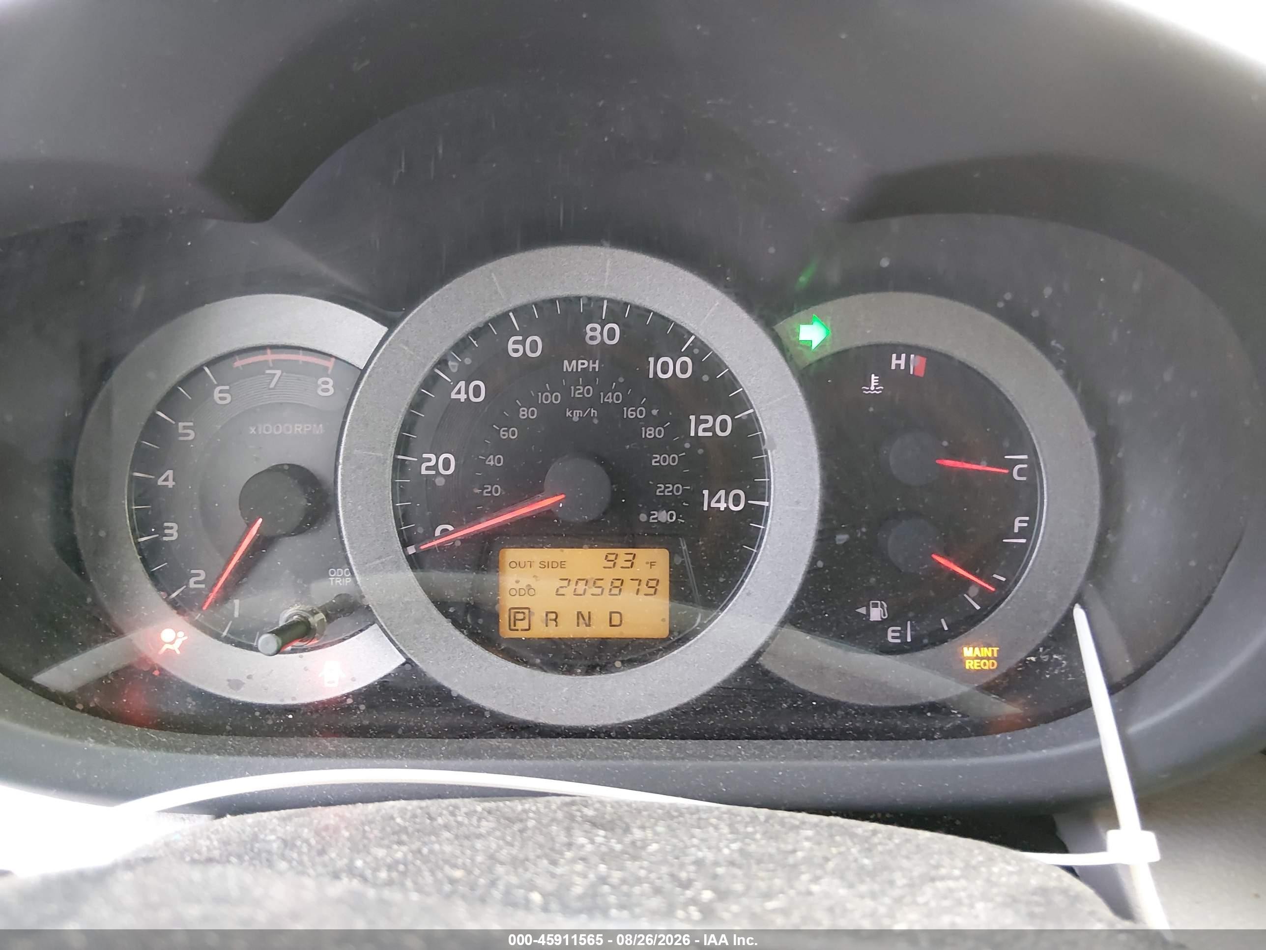2007 Toyota Rav4 Base V6 (a5) Navy vin: JTMBK33V276022133