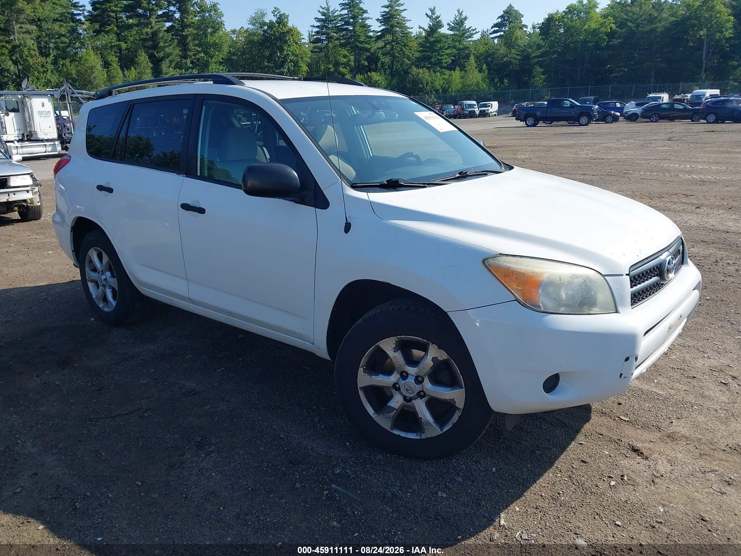 2007 Toyota Rav4 Base V6 (a5) White vin: JTMBK33V375037262