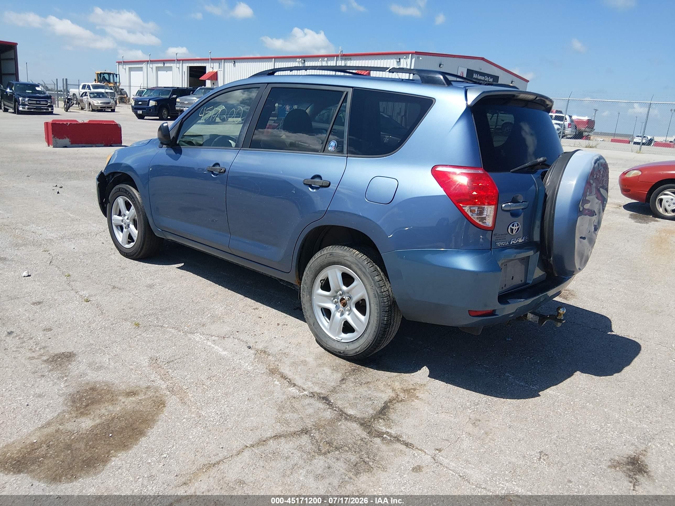 2007 Toyota Rav4 Base V6 Blue vin: JTMBK33V375038315