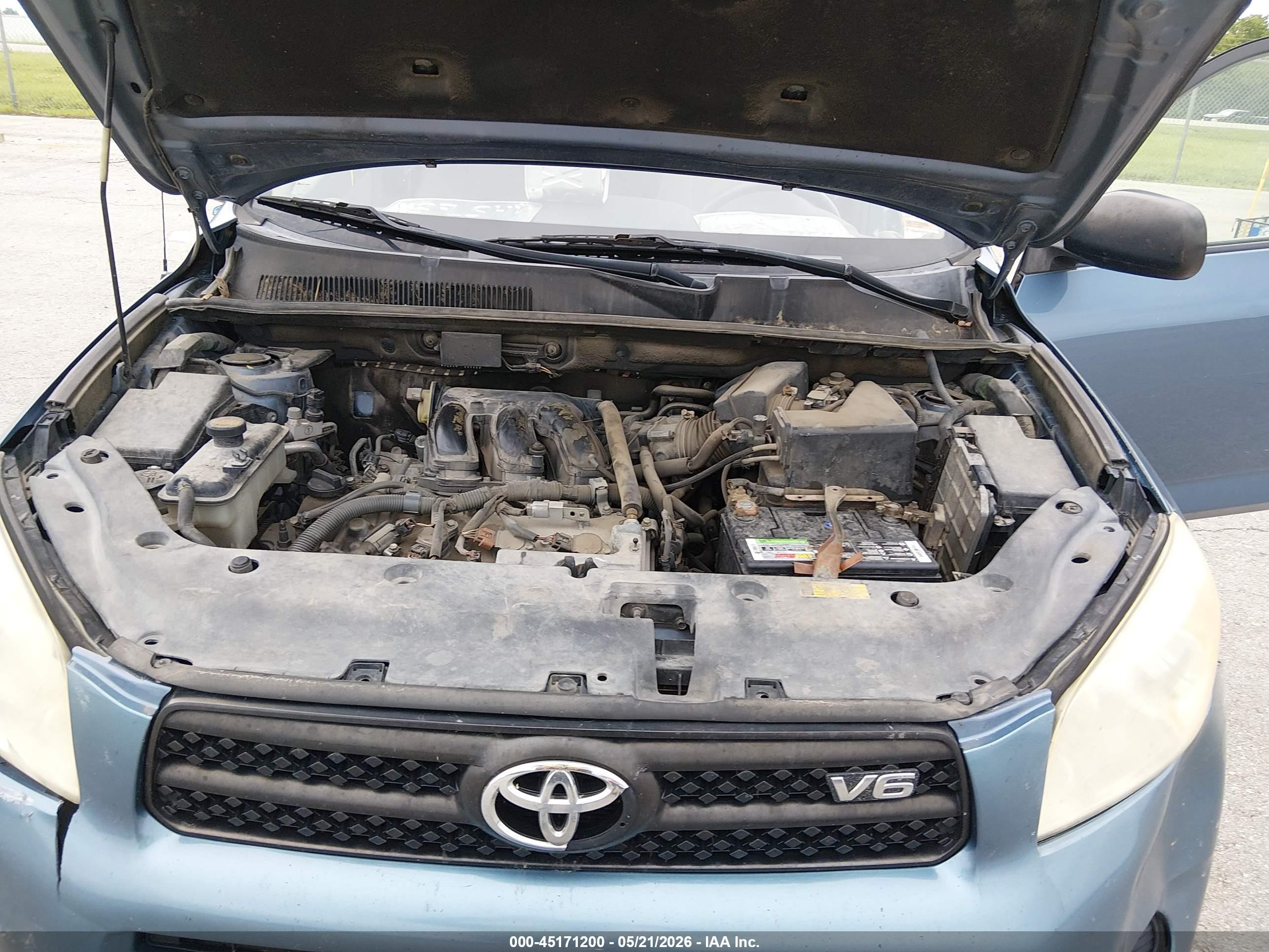 2007 Toyota Rav4 Base V6 Blue vin: JTMBK33V375038315