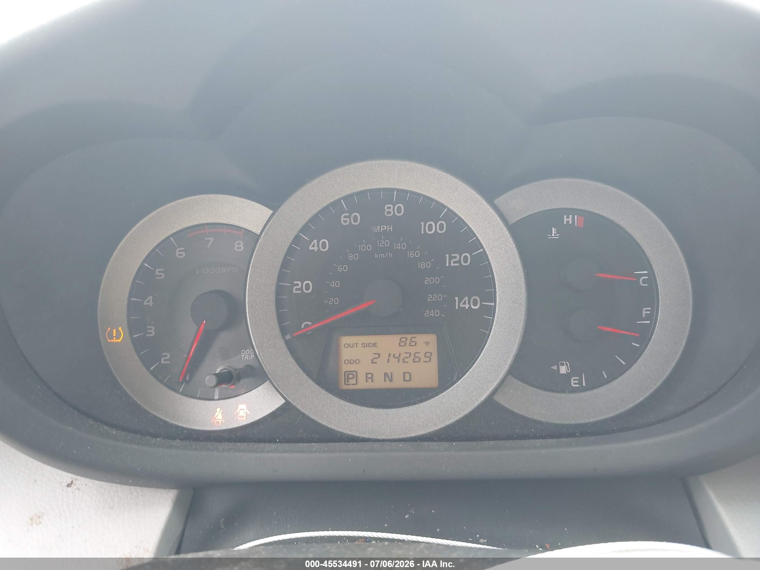 2007 Toyota Rav4 Base V6 (a5) Silver vin: JTMBK33V376012677