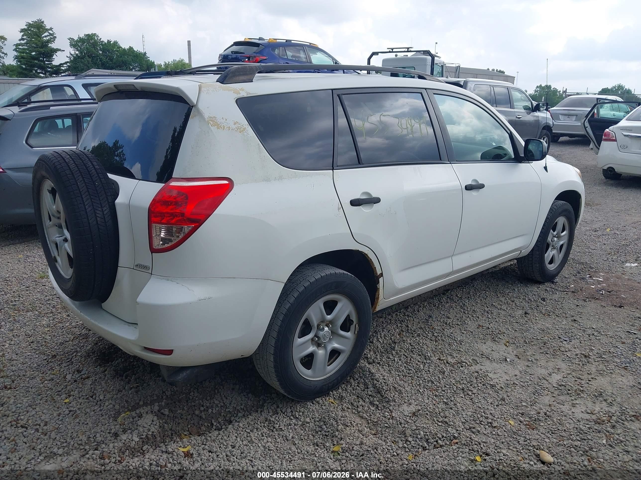 2007 Toyota Rav4 Base V6 (a5) Silver vin: JTMBK33V376012677