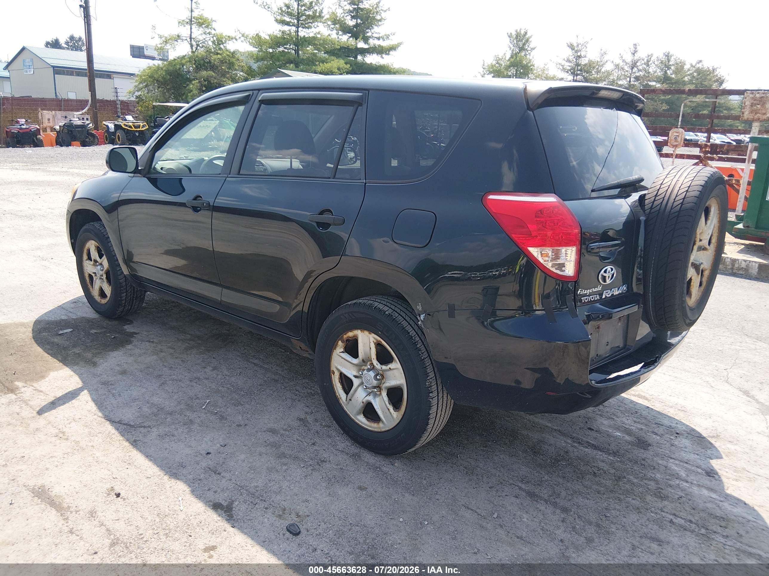 2007 Toyota Rav4 Base V6 (a5) Black vin: JTMBK33V376013862