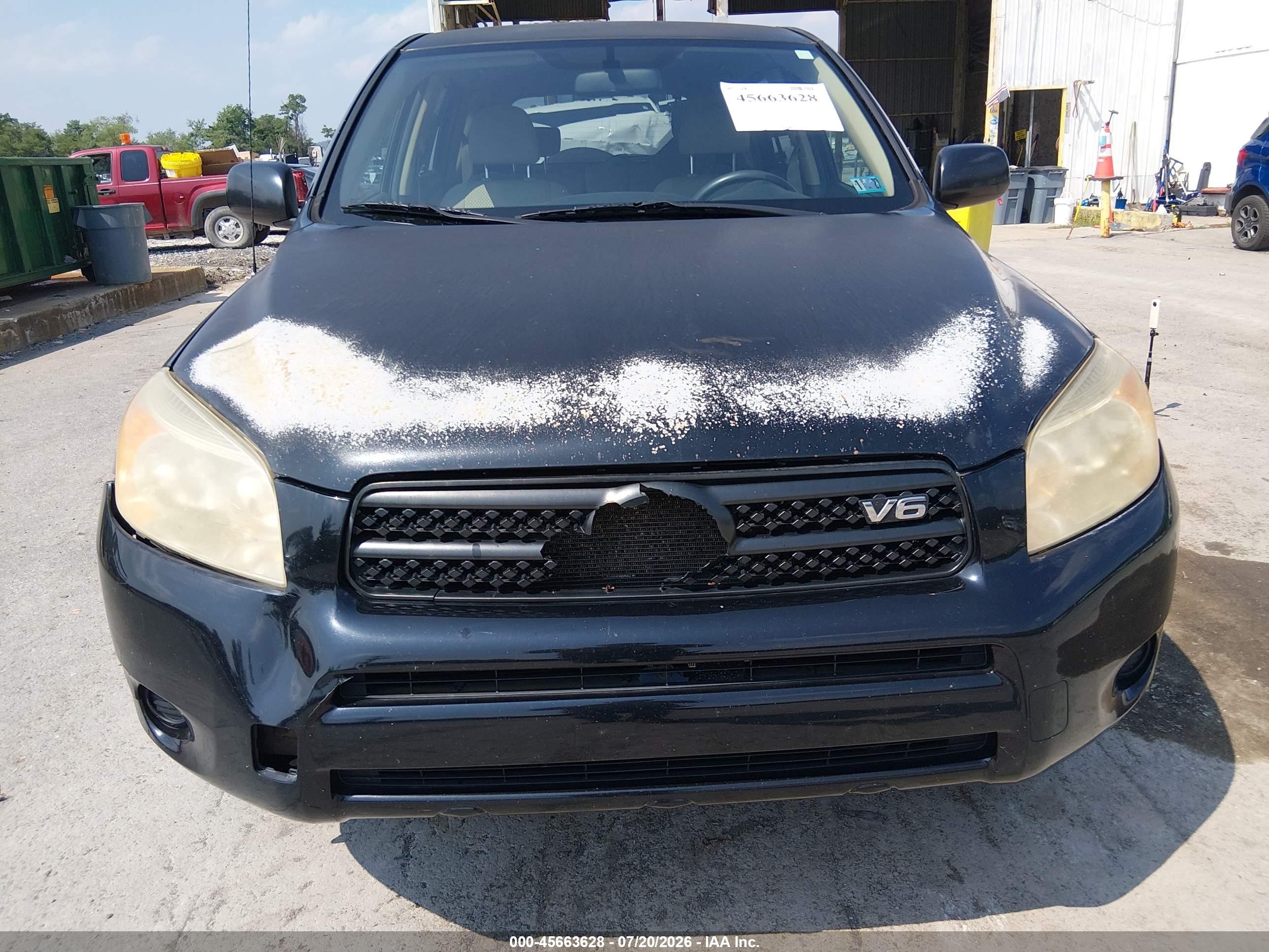 2007 Toyota Rav4 Base V6 (a5) Black vin: JTMBK33V376013862