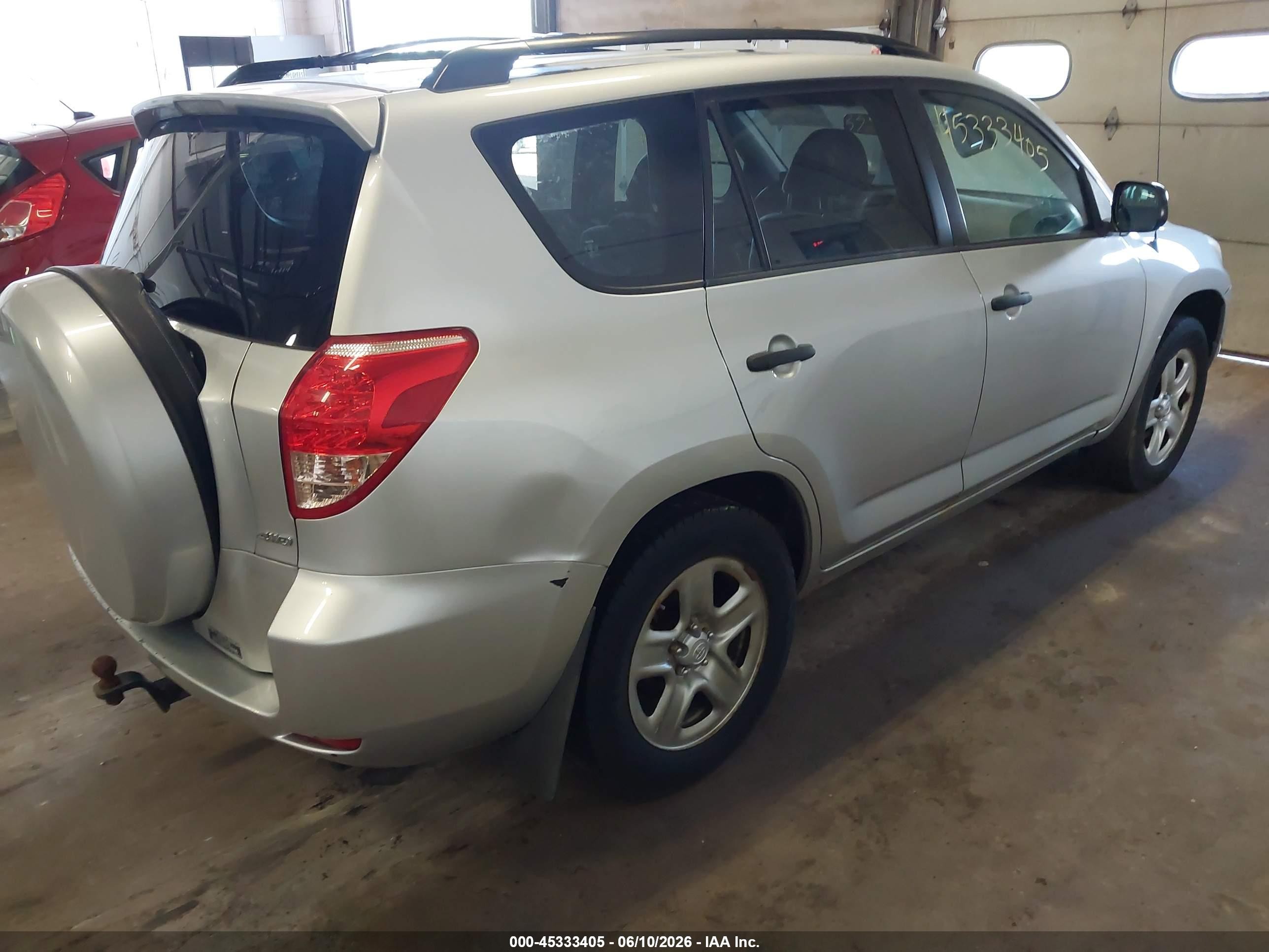 2008 Toyota Rav4 Base V6 Silver vin: JTMBK33V386039234