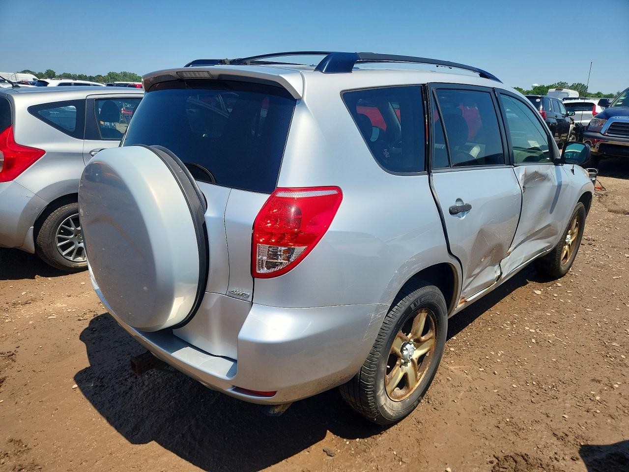 2008 Toyota Rav4 Base Silver vin: JTMBK33V386042750