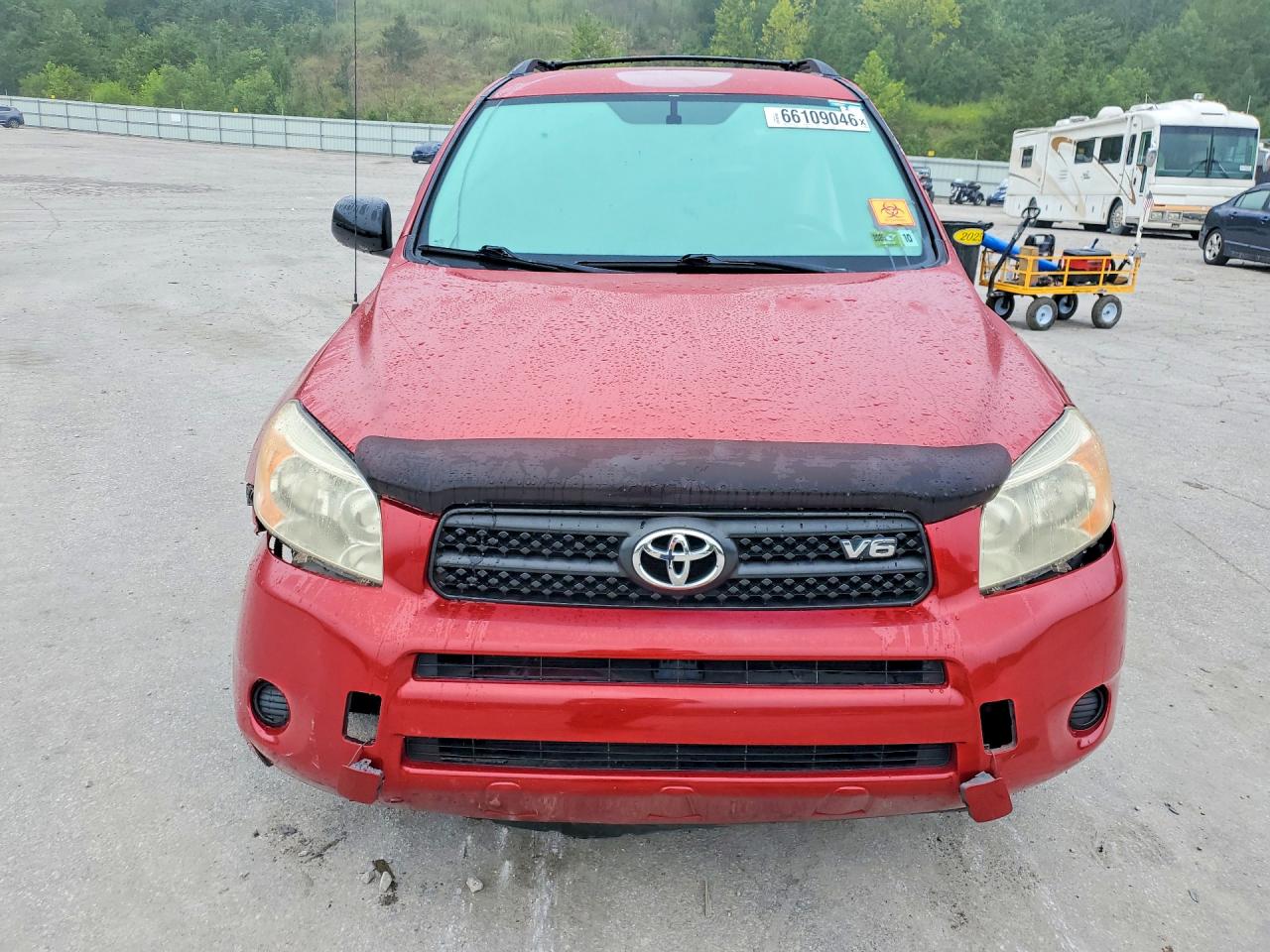 2007 Toyota Rav4 Base Red vin: JTMBK33V475039666