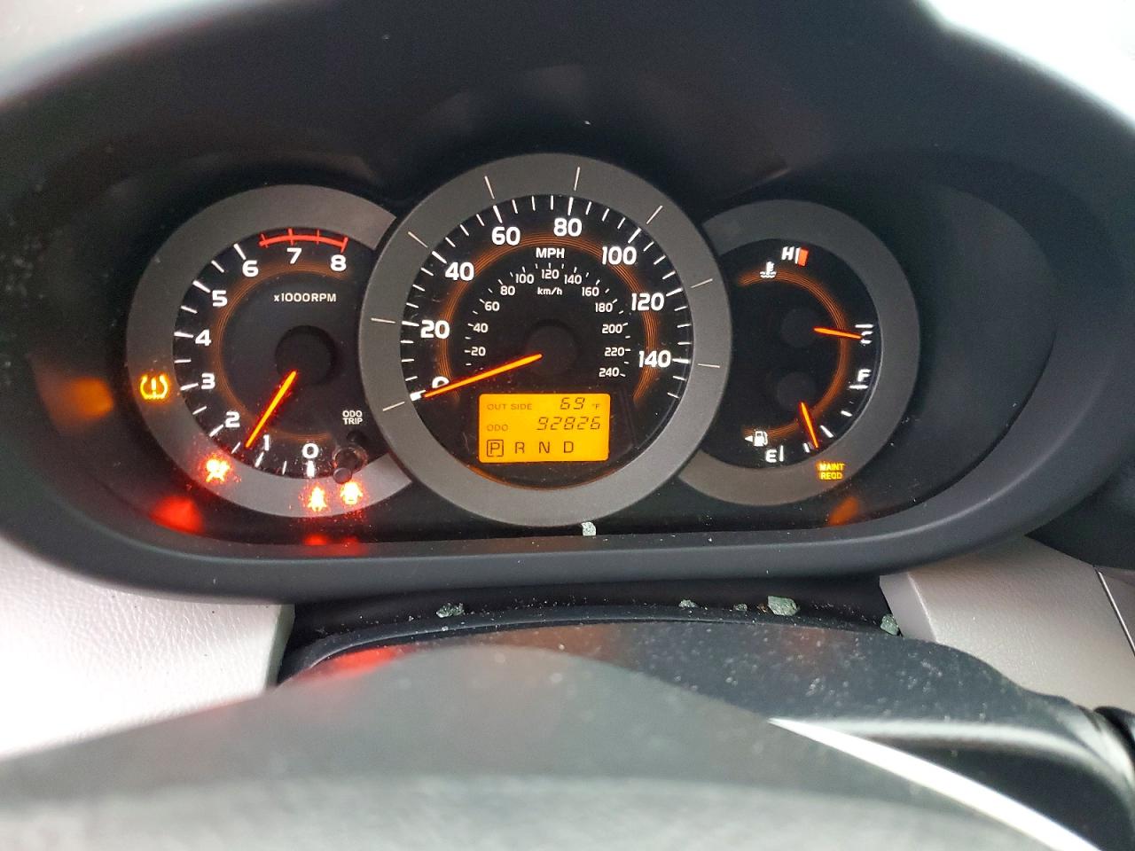 2007 Toyota Rav4 Base Red vin: JTMBK33V475039666