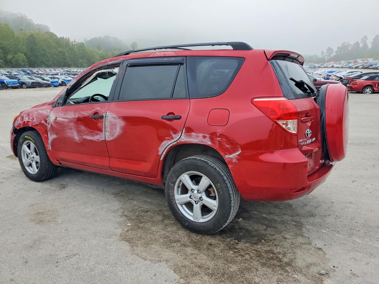 2007 Toyota Rav4 Base Red vin: JTMBK33V475039666