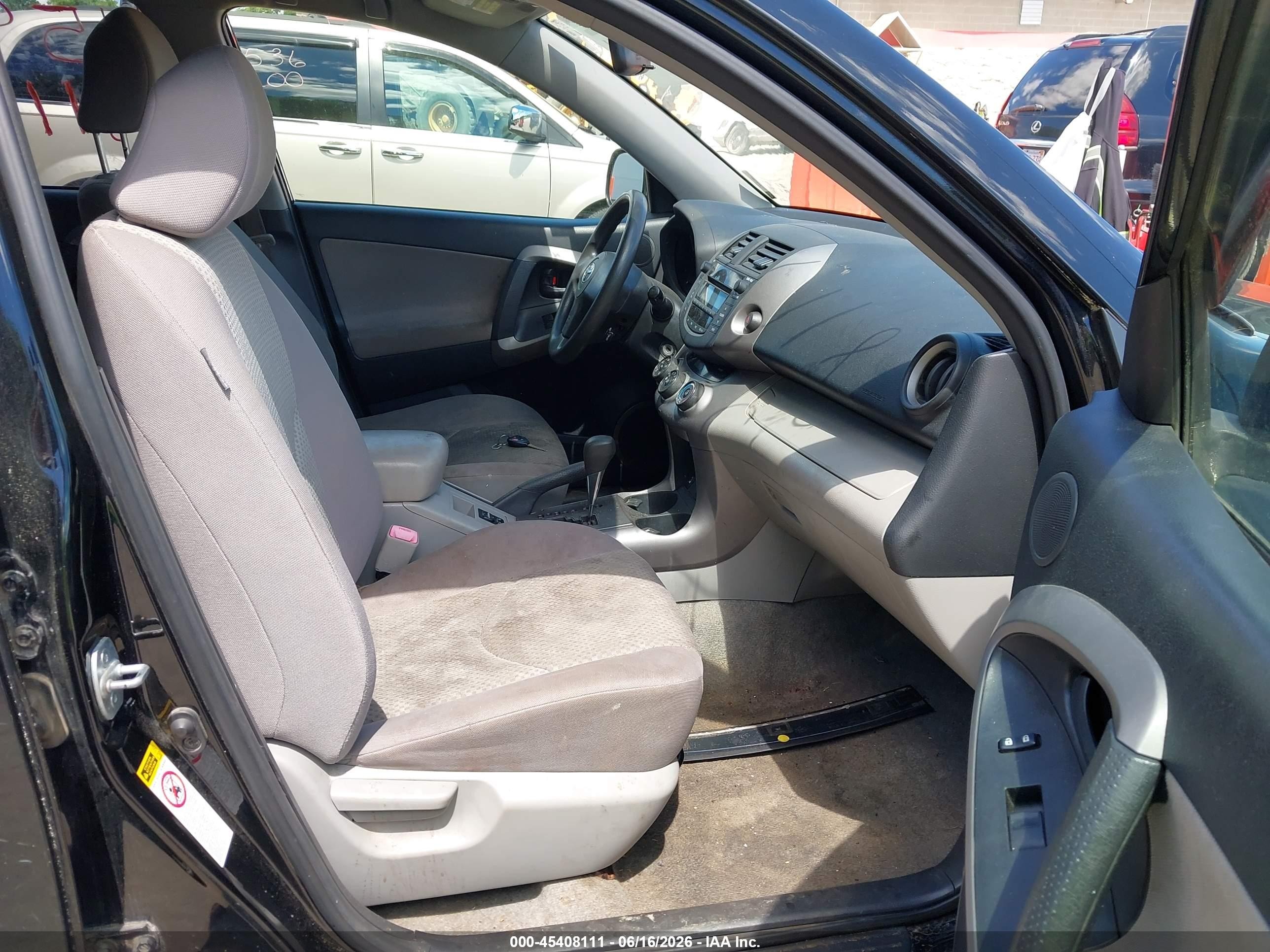2008 Toyota Rav4 Base V6 Black vin: JTMBK33V485065105