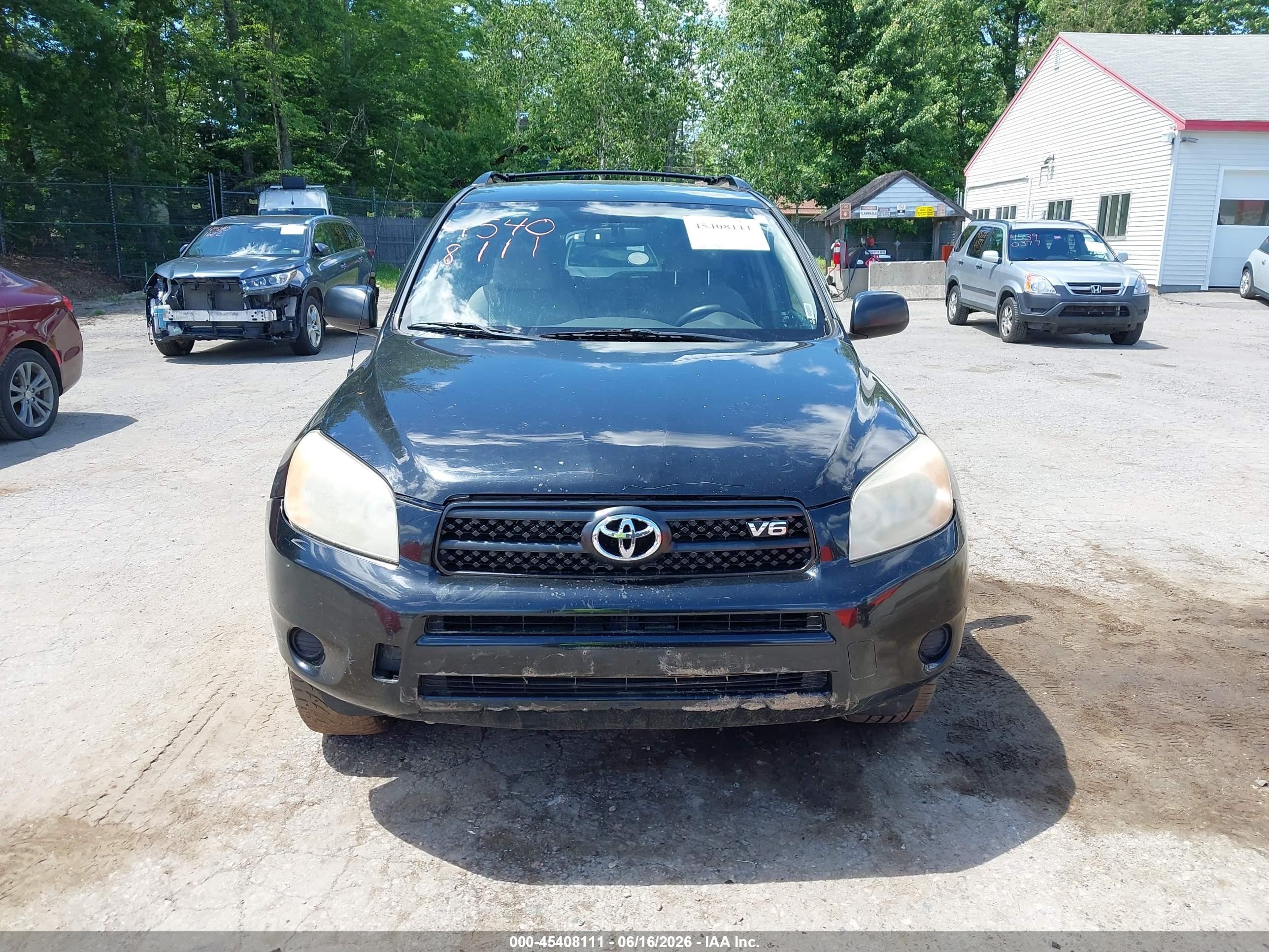 2008 Toyota Rav4 Base V6 Black vin: JTMBK33V485065105