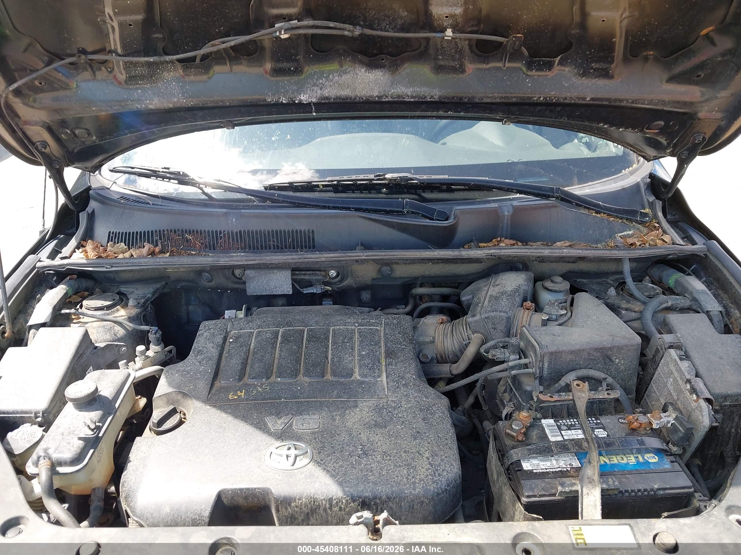 2008 Toyota Rav4 Base V6 Black vin: JTMBK33V485065105