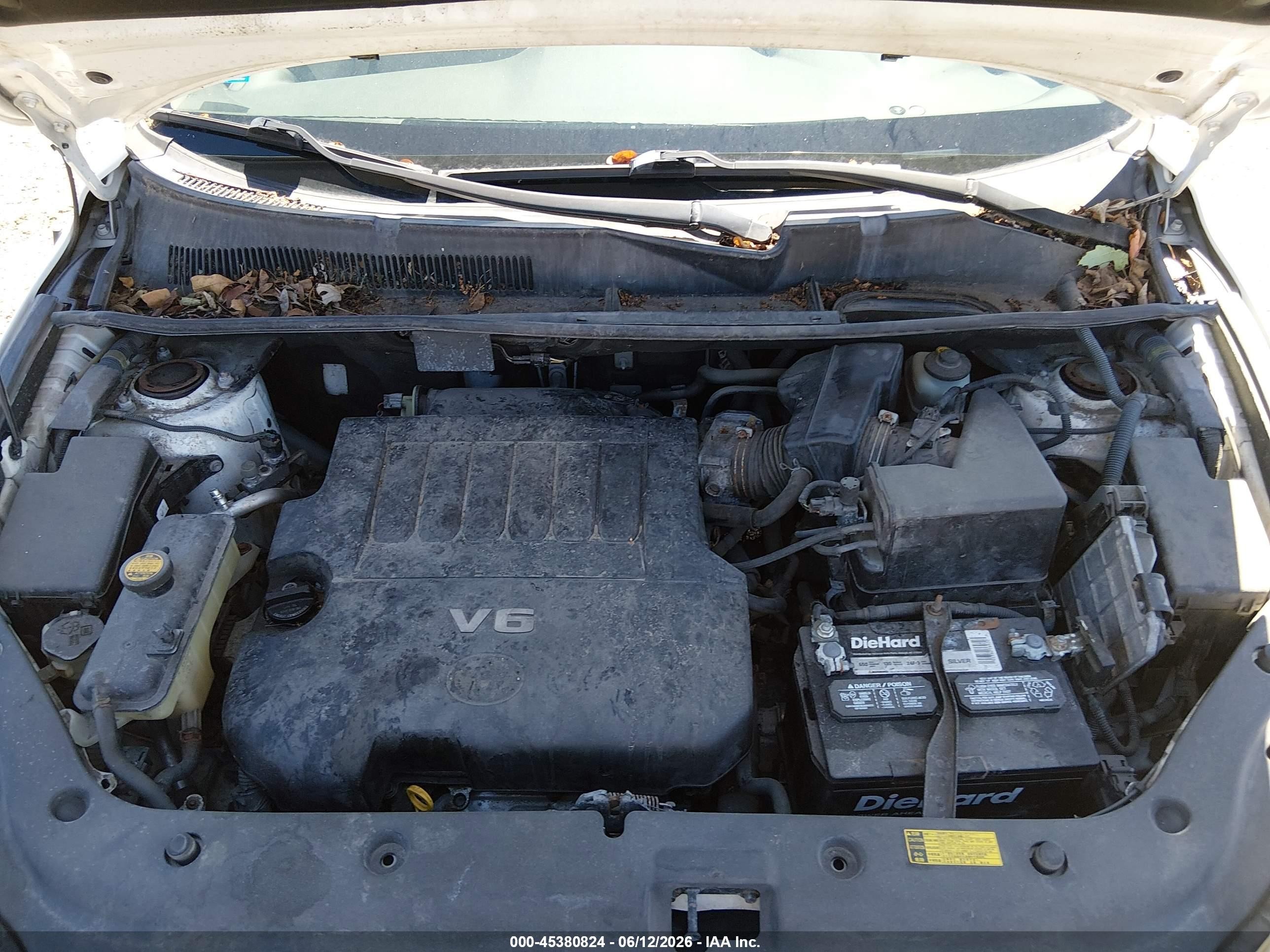 2006 Toyota Rav4 Base V6 White vin: JTMBK33V665012399