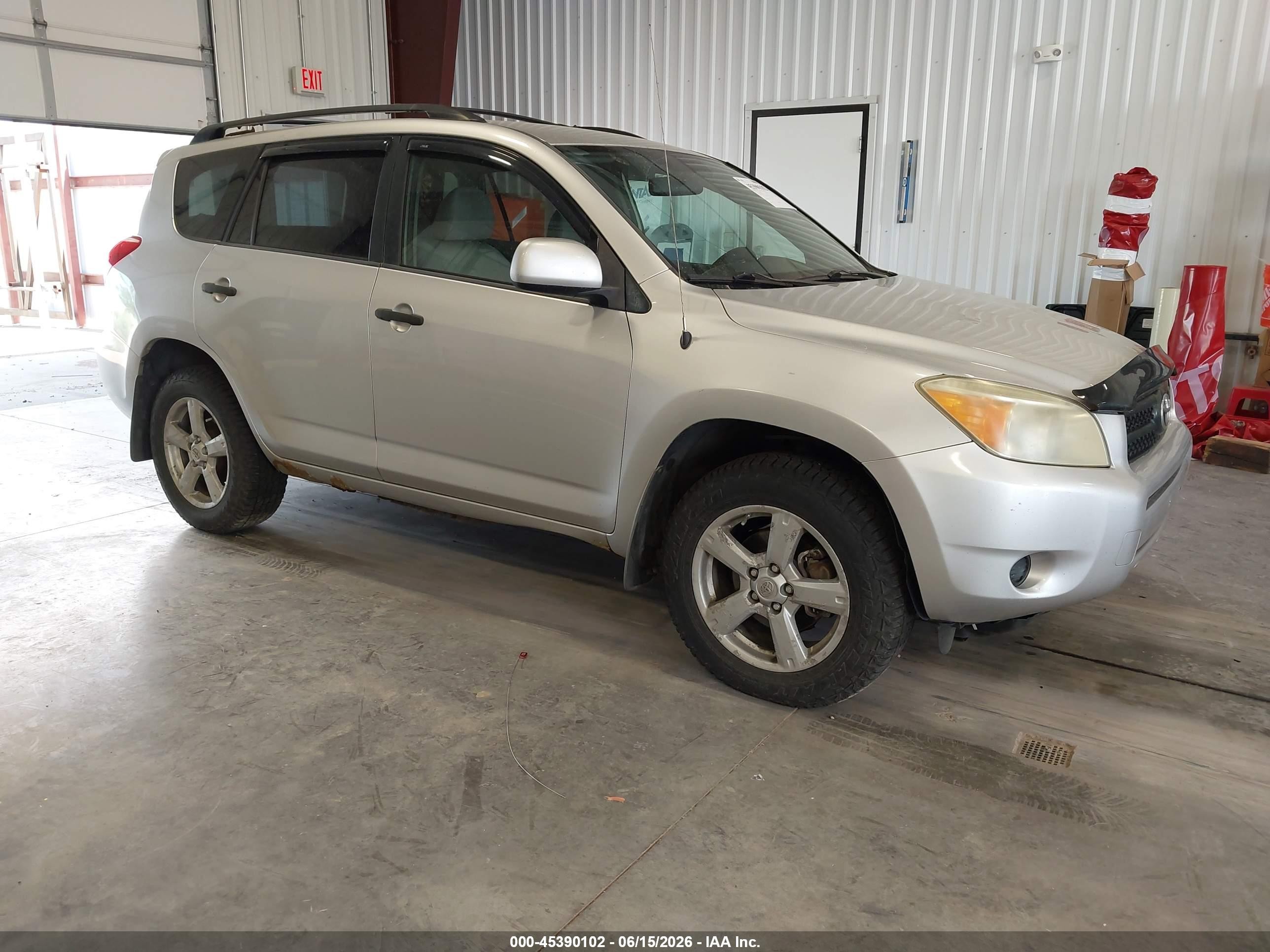 2007 Toyota Rav4 Base V6 (a5) Silver vin: JTMBK33V676016254