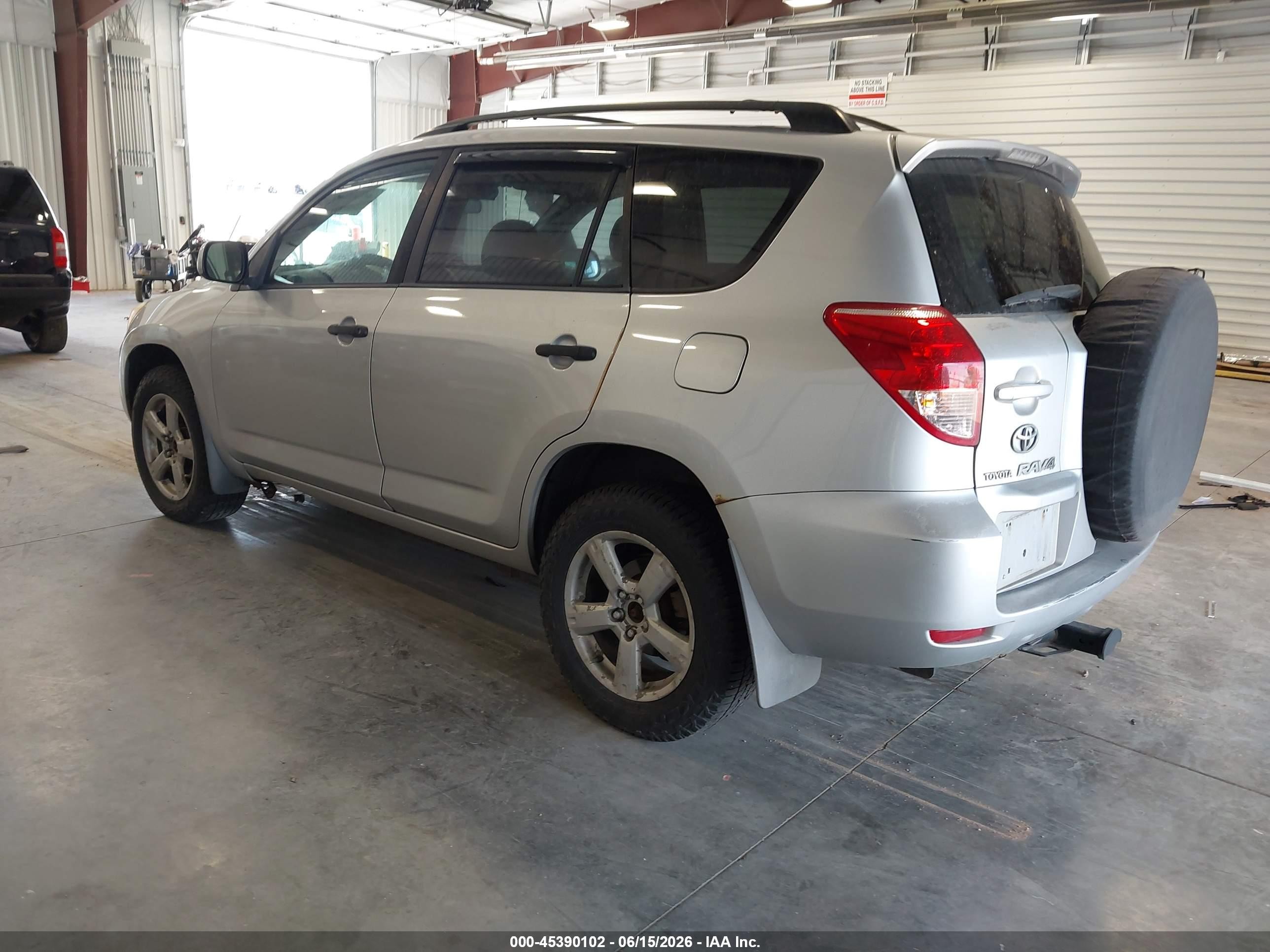 2007 Toyota Rav4 Base V6 (a5) Silver vin: JTMBK33V676016254