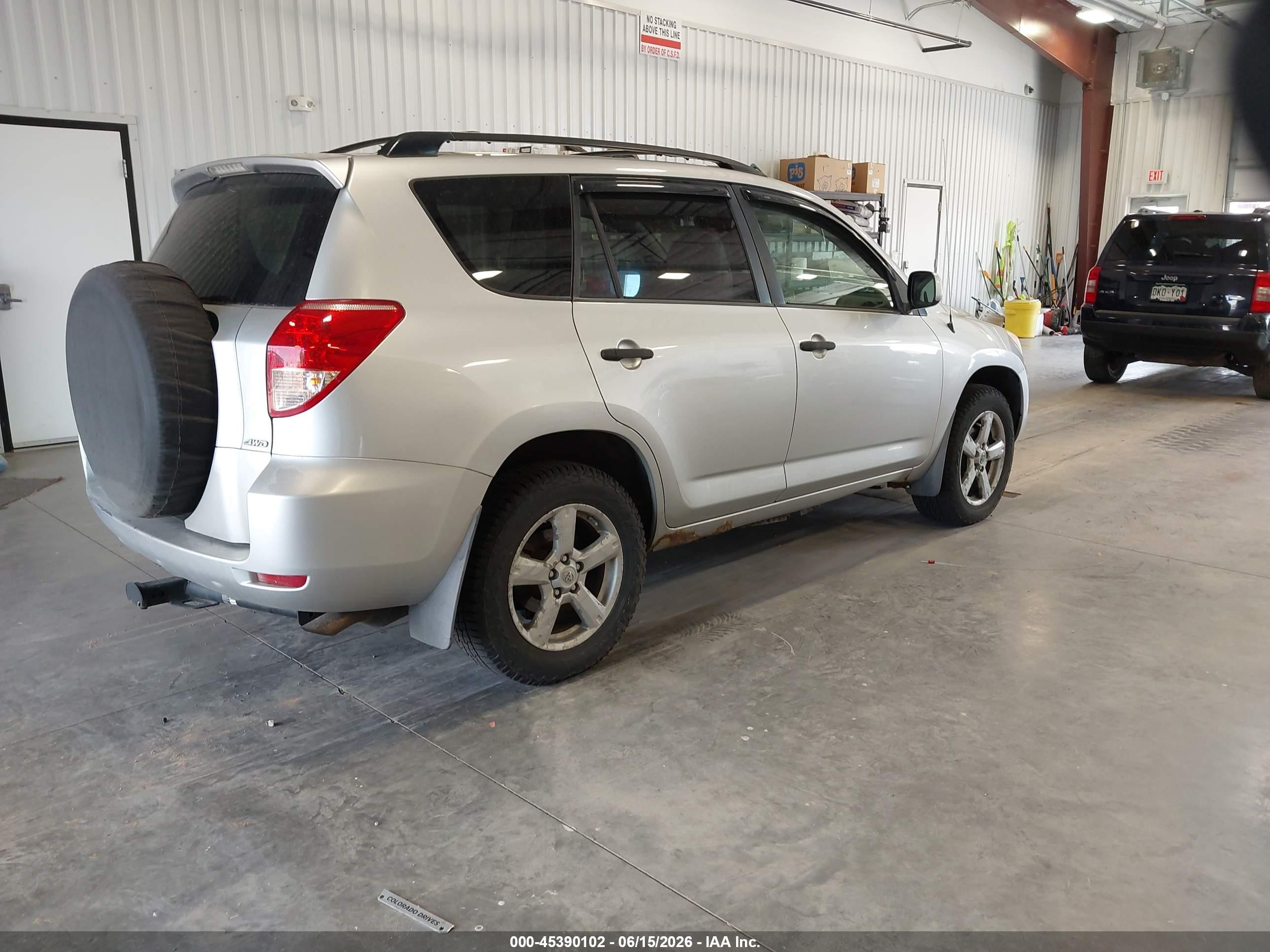 2007 Toyota Rav4 Base V6 (a5) Silver vin: JTMBK33V676016254