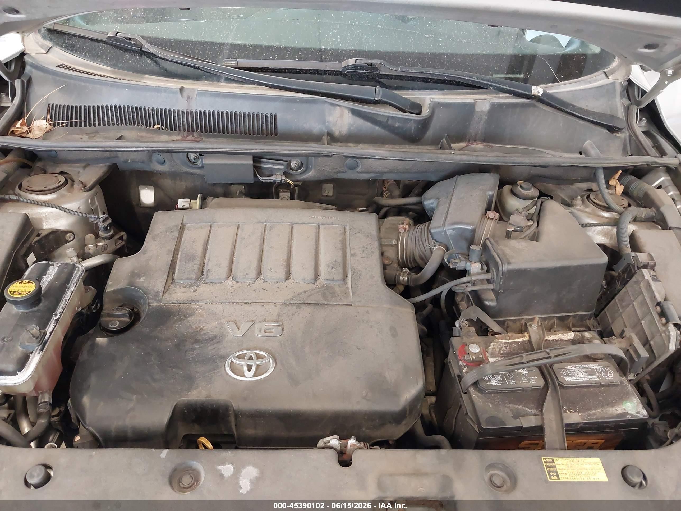 2007 Toyota Rav4 Base V6 (a5) Silver vin: JTMBK33V676016254