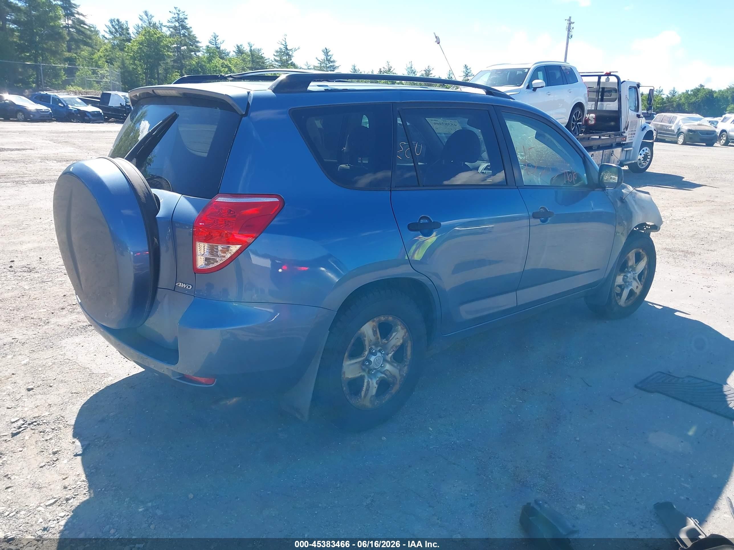 2008 Toyota Rav4 Base V6 Blue vin: JTMBK33V785057984