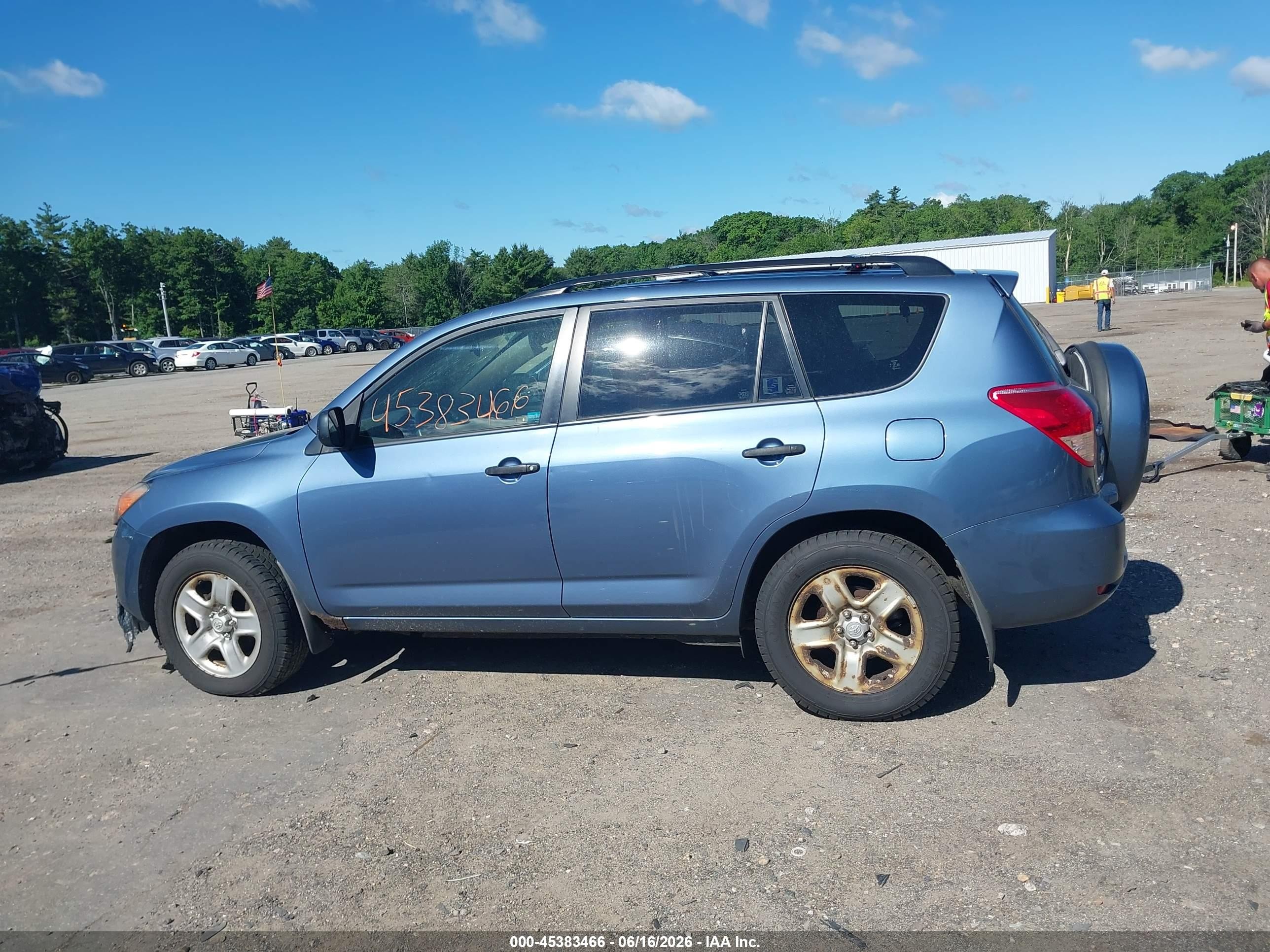 2008 Toyota Rav4 Base V6 Blue vin: JTMBK33V785057984