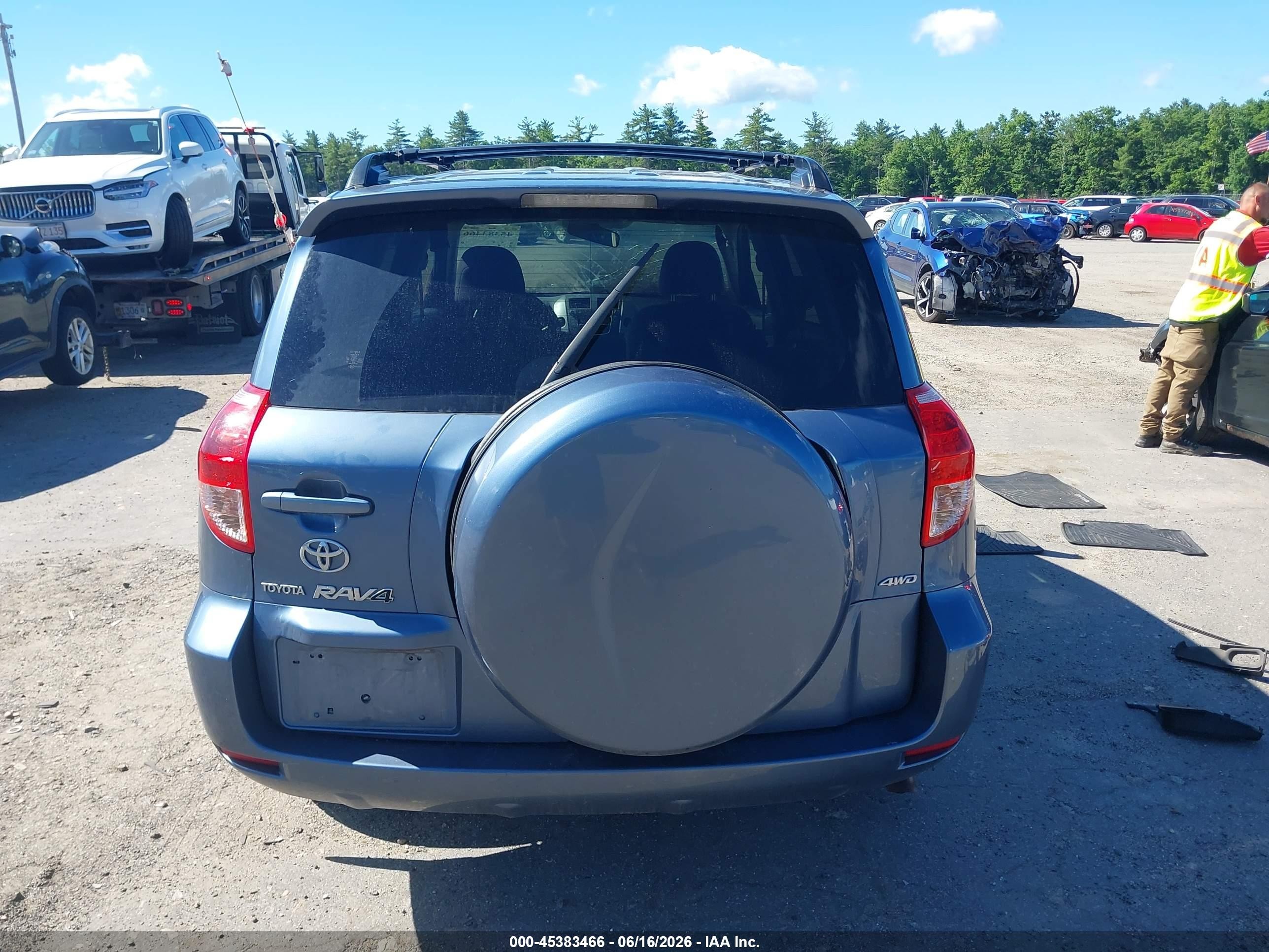 2008 Toyota Rav4 Base V6 Blue vin: JTMBK33V785057984