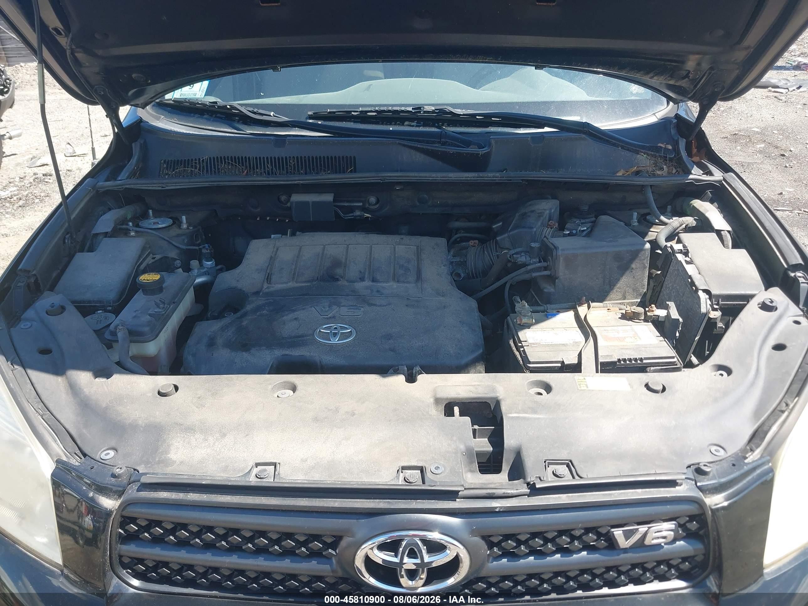 2008 Toyota Rav4 Base V6 Черный vin: JTMBK33V785070945