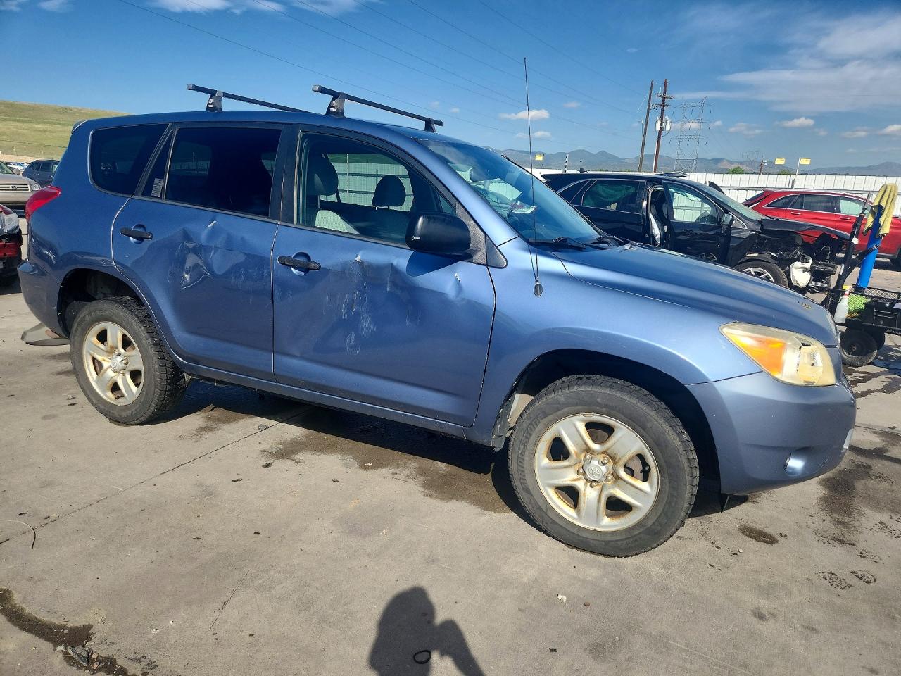 2008 Toyota Rav4 Base Blue vin: JTMBK33V786033338