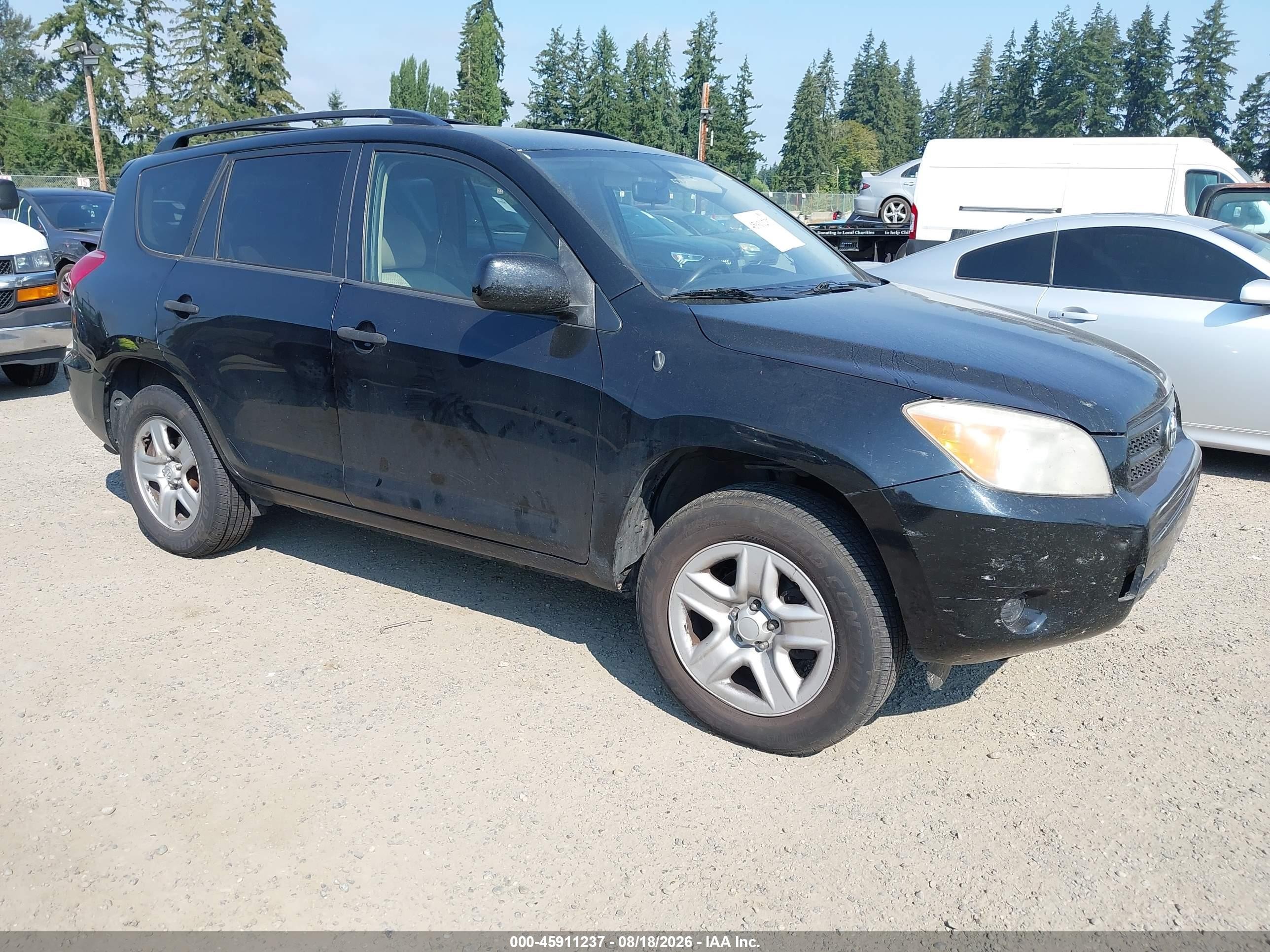 2008 Toyota Rav4 Base V6 Black vin: JTMBK33V786039446
