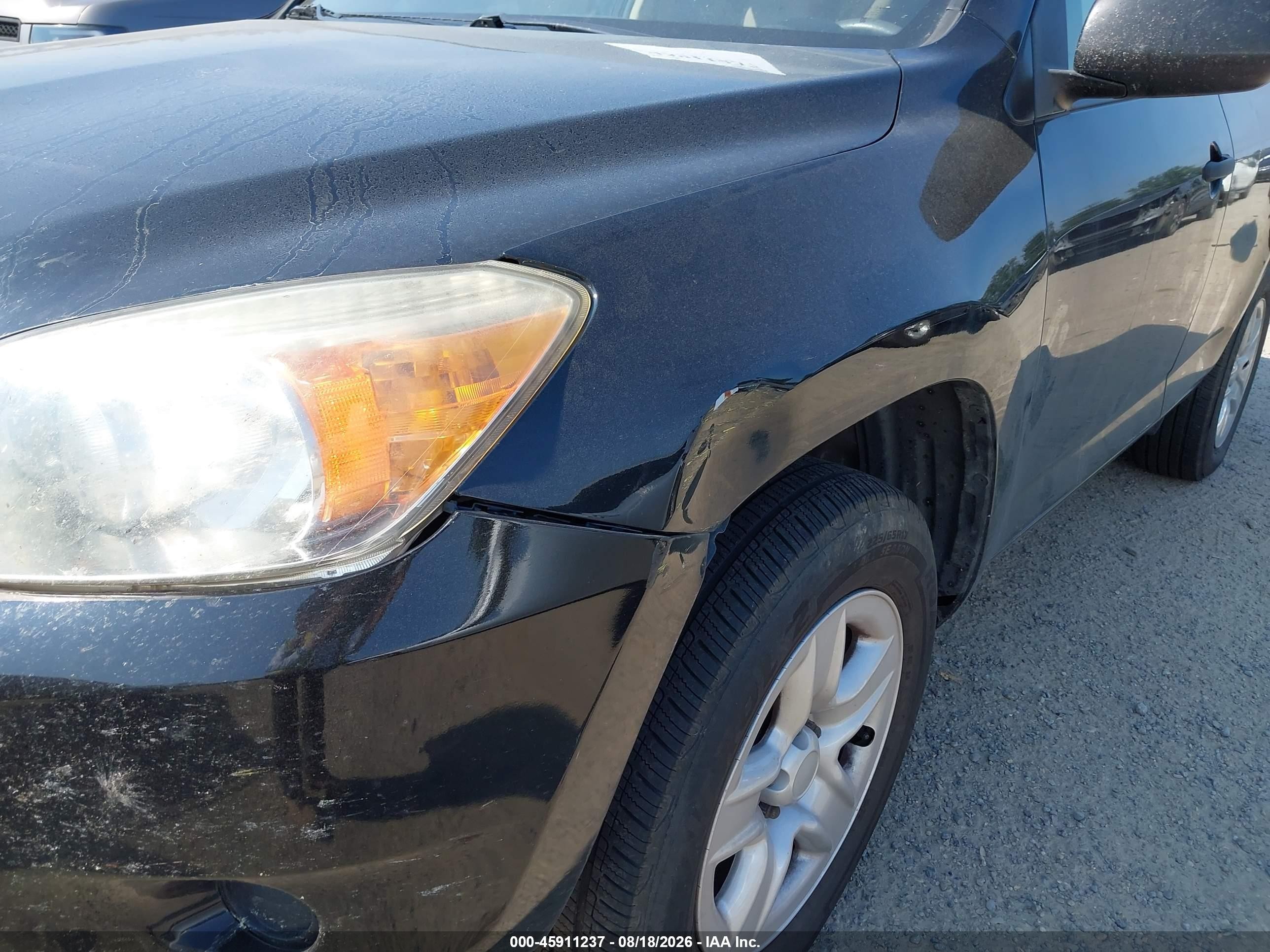 2008 Toyota Rav4 Base V6 Black vin: JTMBK33V786039446