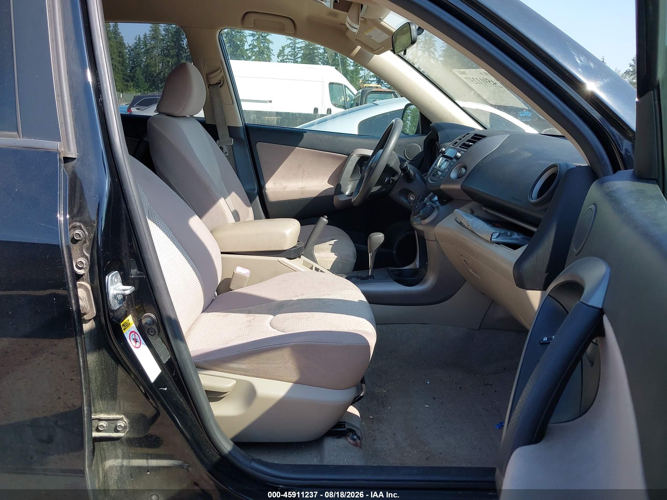 2008 Toyota Rav4 Base V6 Black vin: JTMBK33V786039446