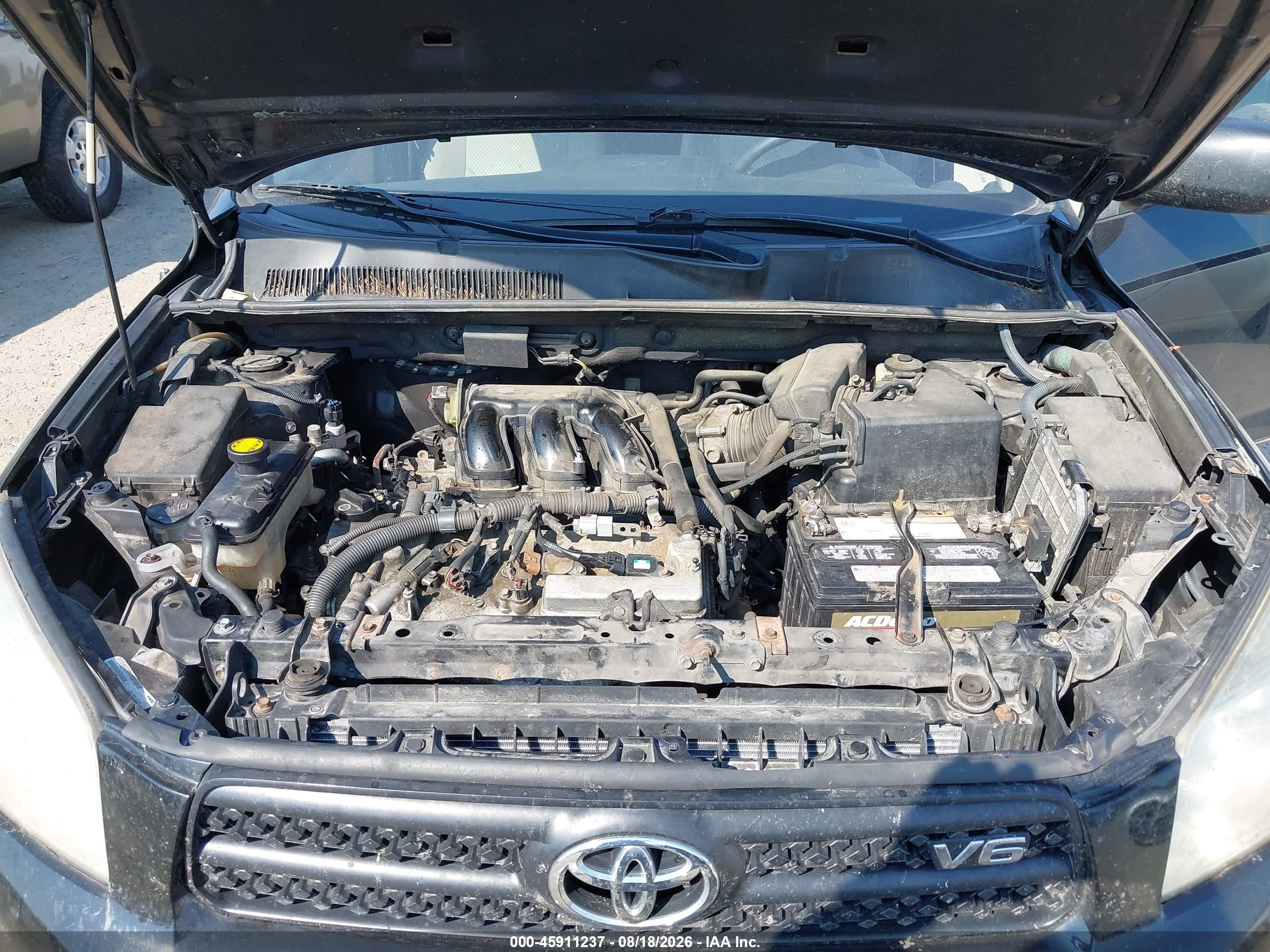 2008 Toyota Rav4 Base V6 Black vin: JTMBK33V786039446