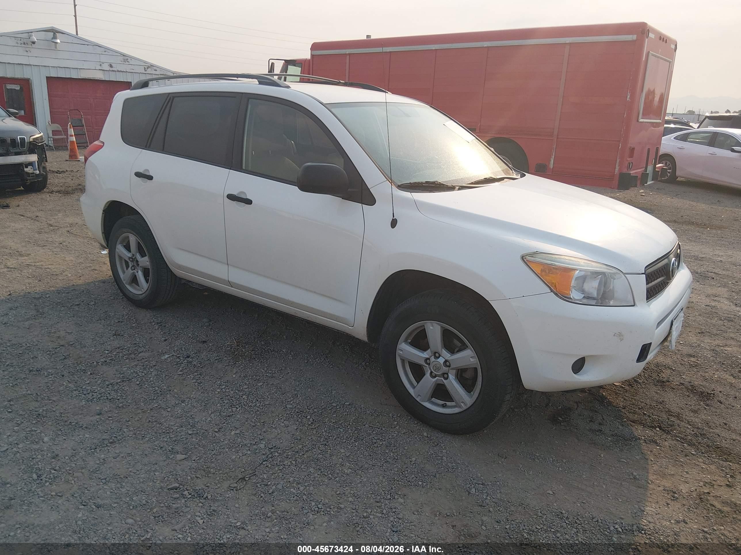 2007 Toyota Rav4 Base V6 (a5) White vin: JTMBK33V876024565