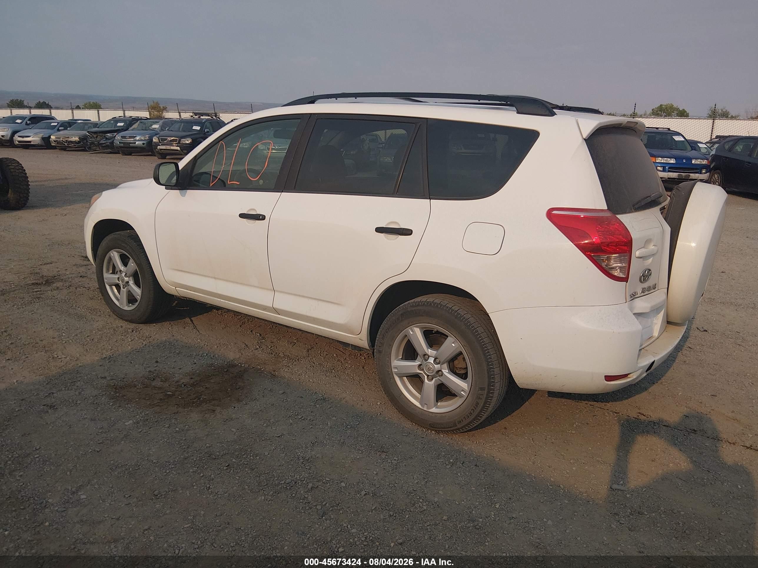 2007 Toyota Rav4 Base V6 (a5) White vin: JTMBK33V876024565