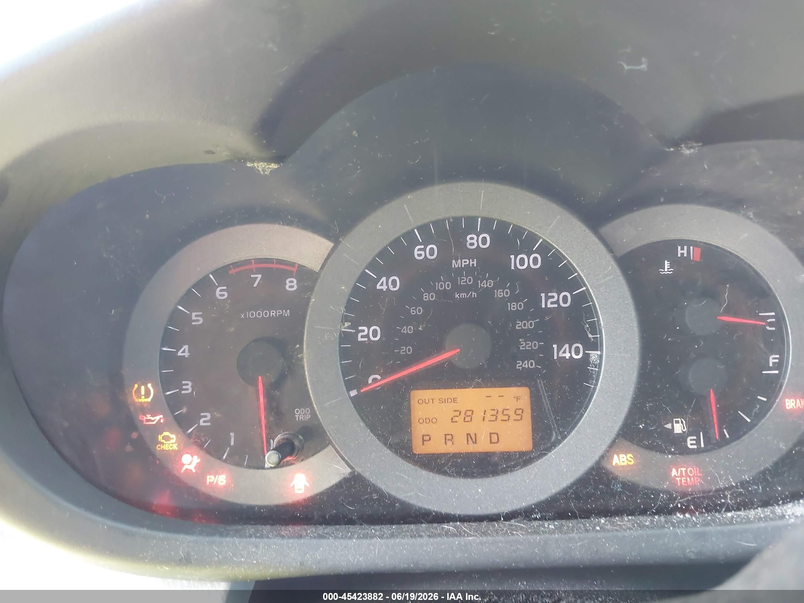 2008 Toyota Rav4 Base V6 Red vin: JTMBK33V885046413